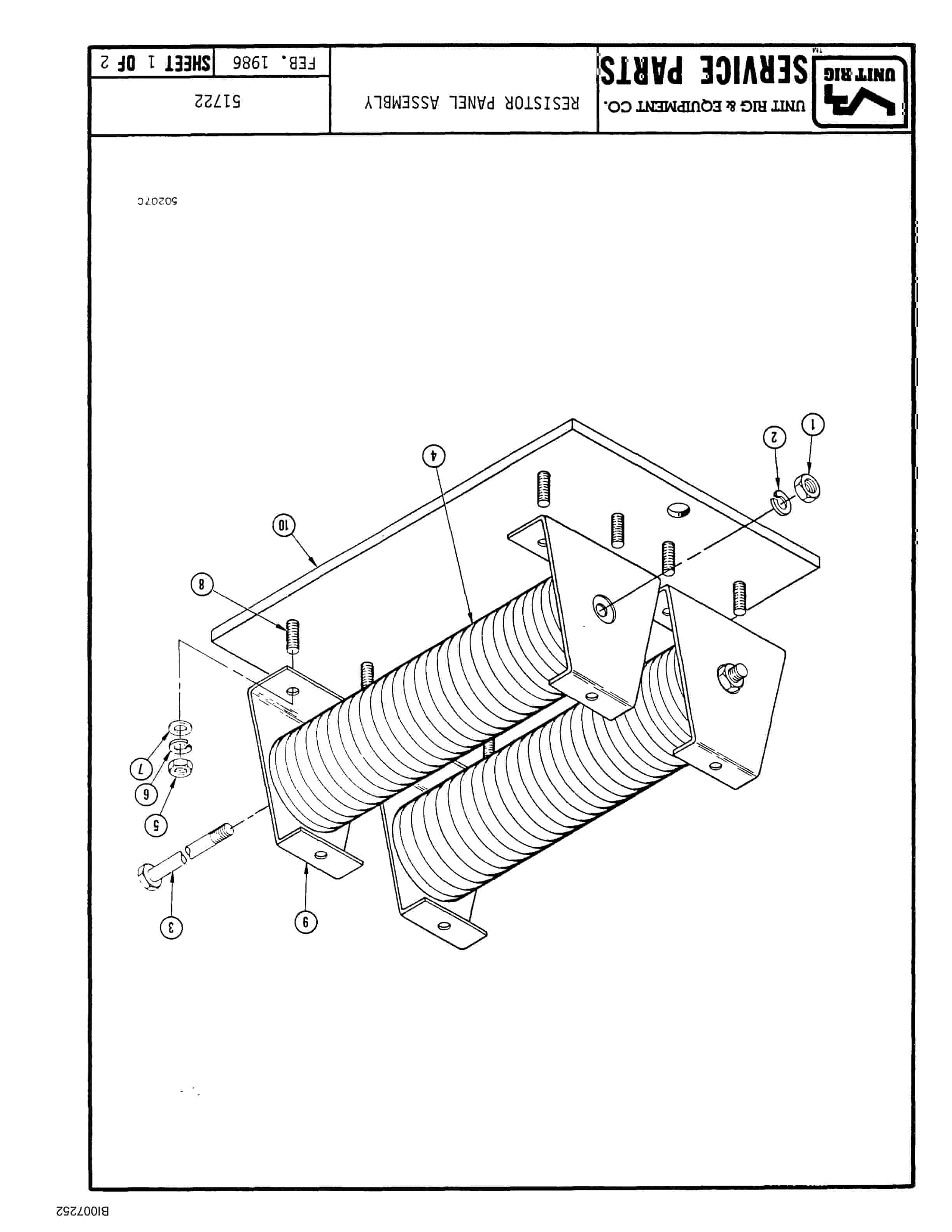 Bucyrus MT-3700 Parts Catalog BI007252-5