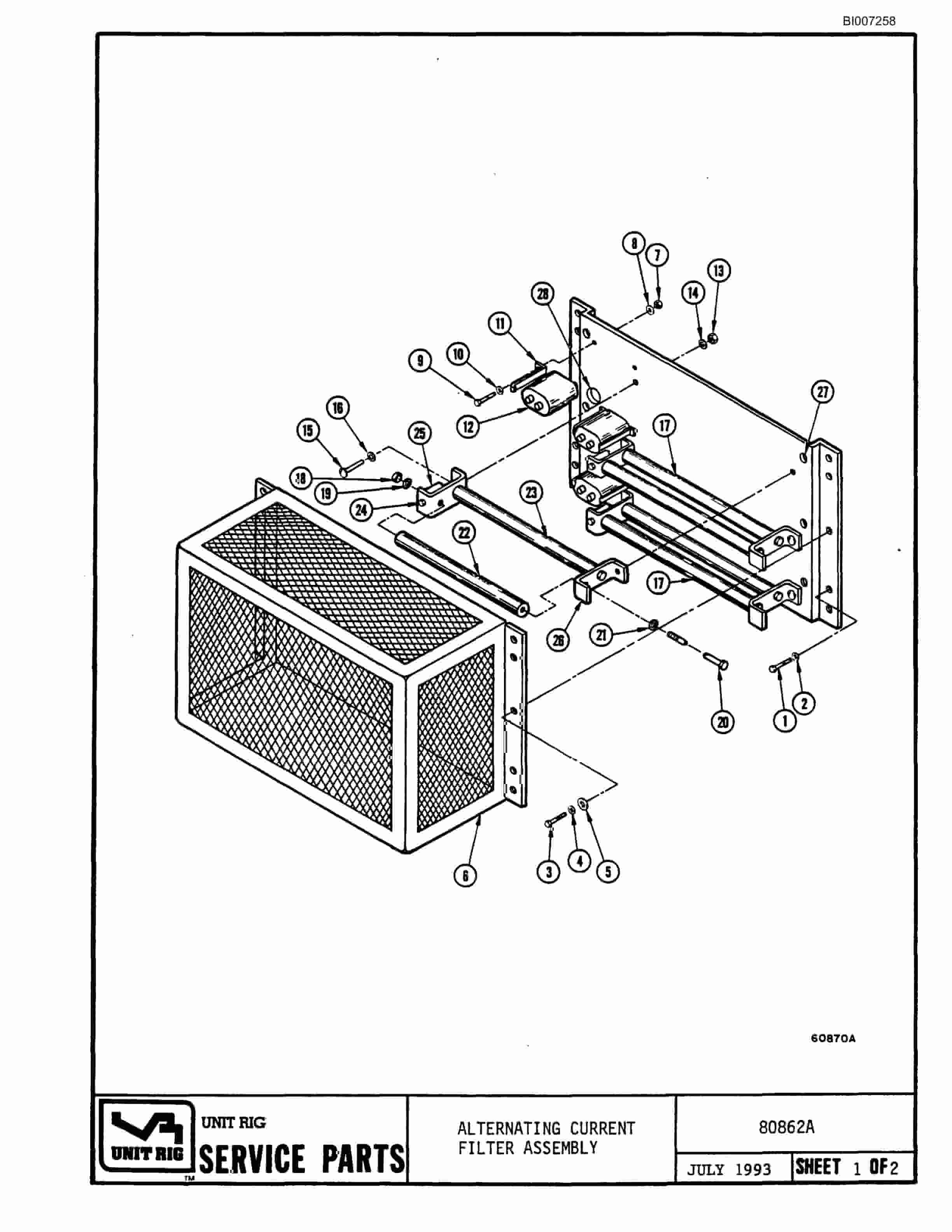Bucyrus MT-3700 Parts Catalog BI007258-5