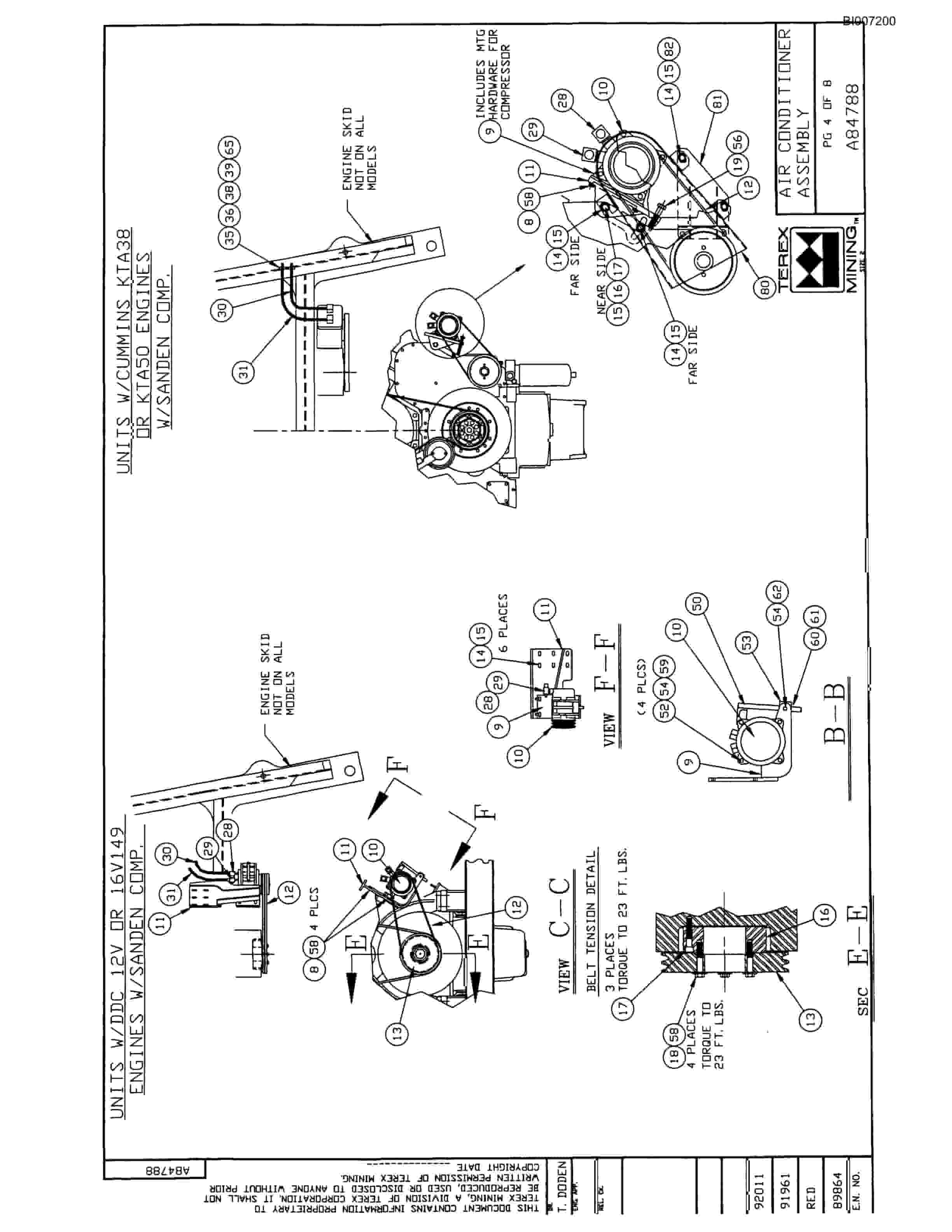 Bucyrus MT-3700B Parts Catalog BI007200-2