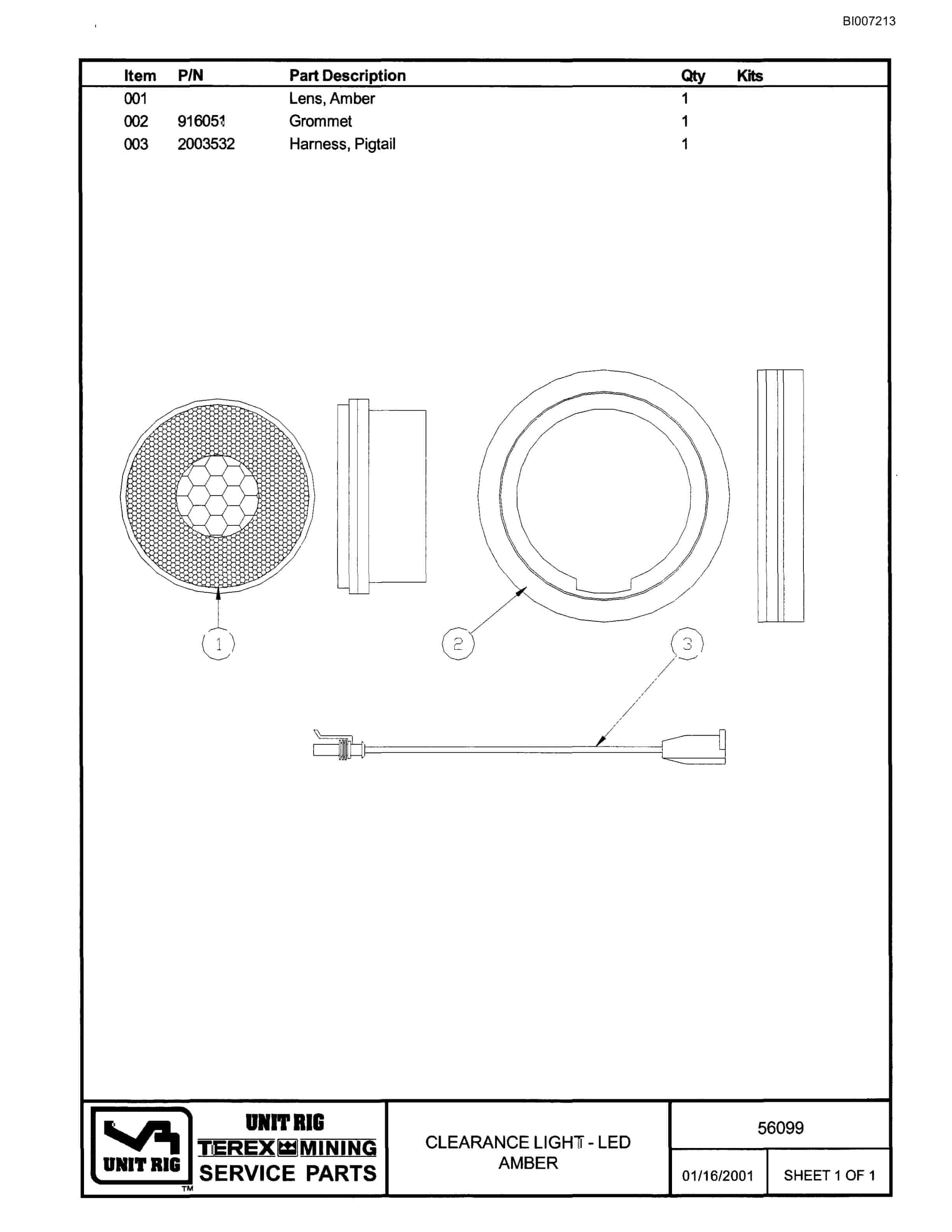 Bucyrus MT-3700B Parts Catalog BI007213-4