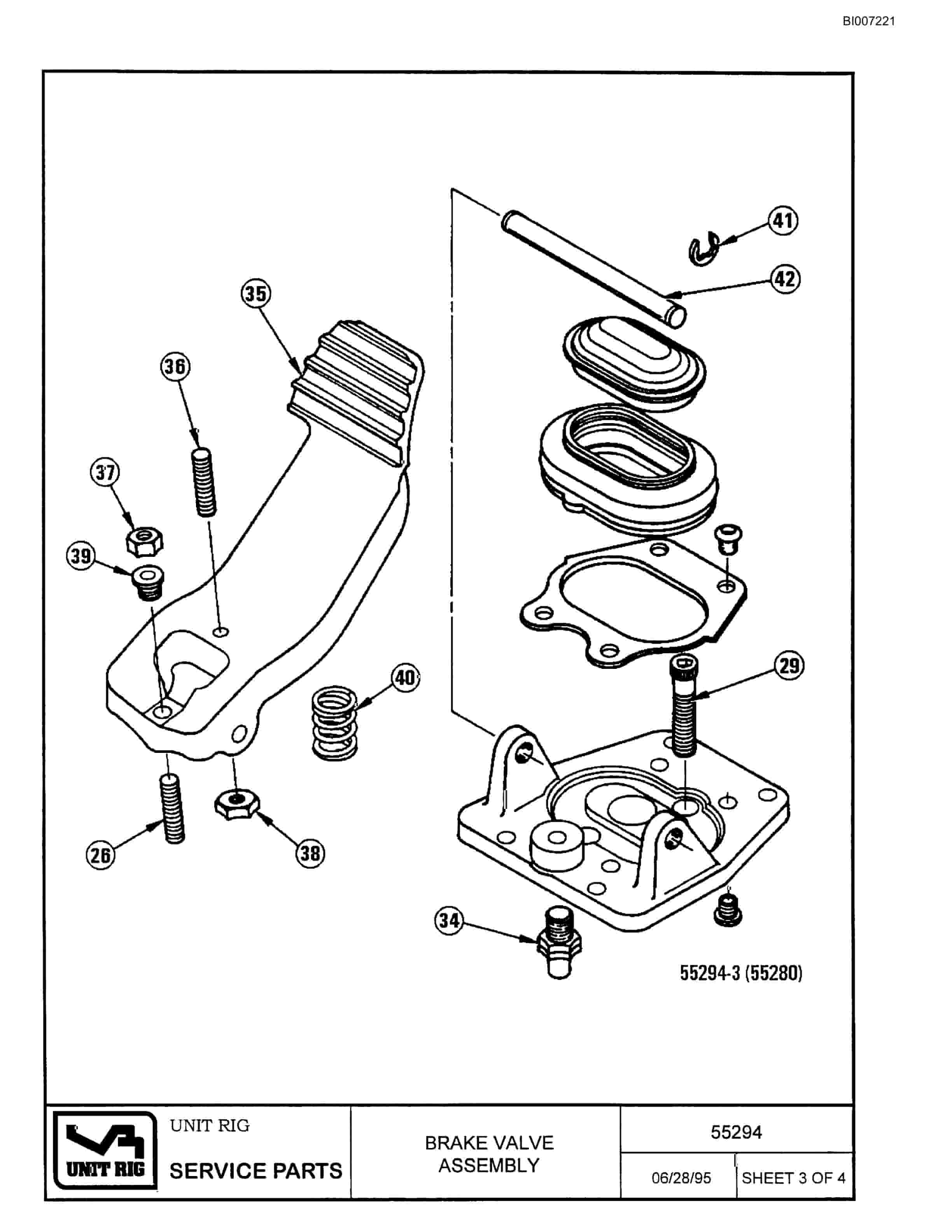 Bucyrus MT-3700B Parts Catalog BI007221-3