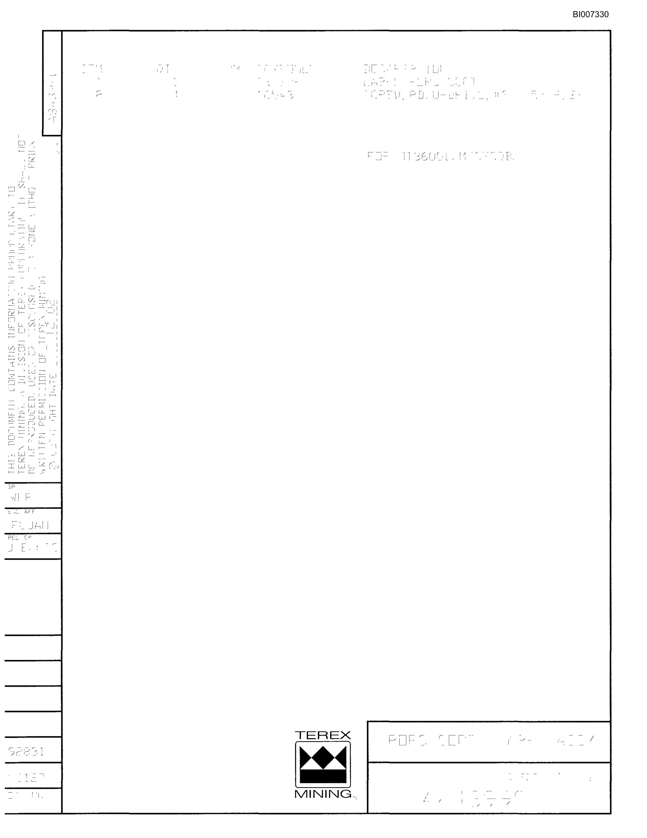 Bucyrus MT-3700B Parts Catalog BI007330-2