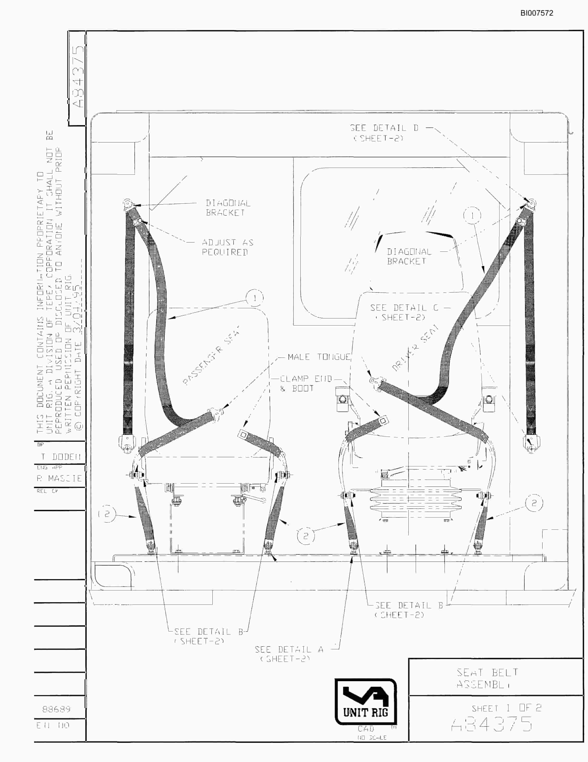 Bucyrus MT-3700B Parts Catalog BI007572-2