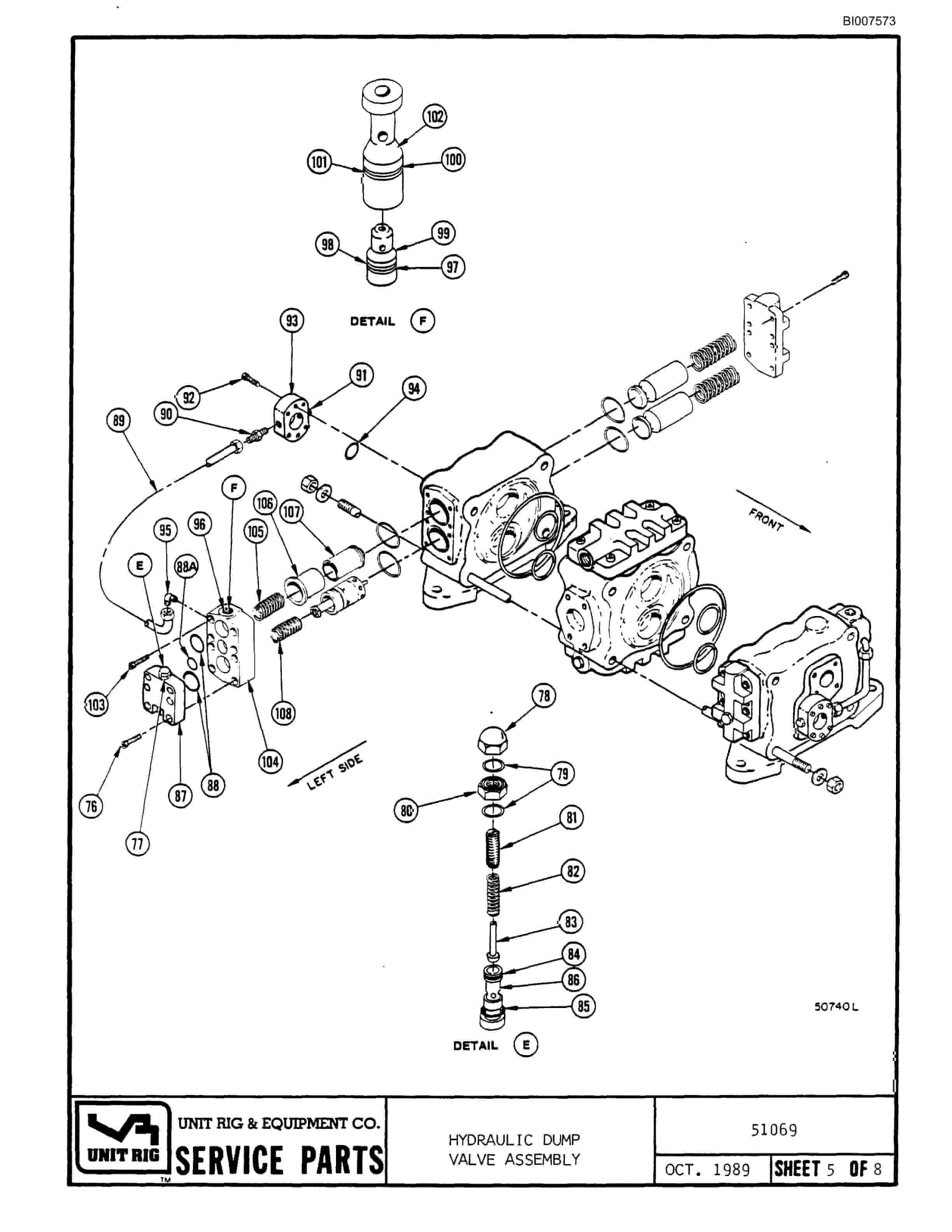 Bucyrus MT-4000 Parts Catalog BI007573-4