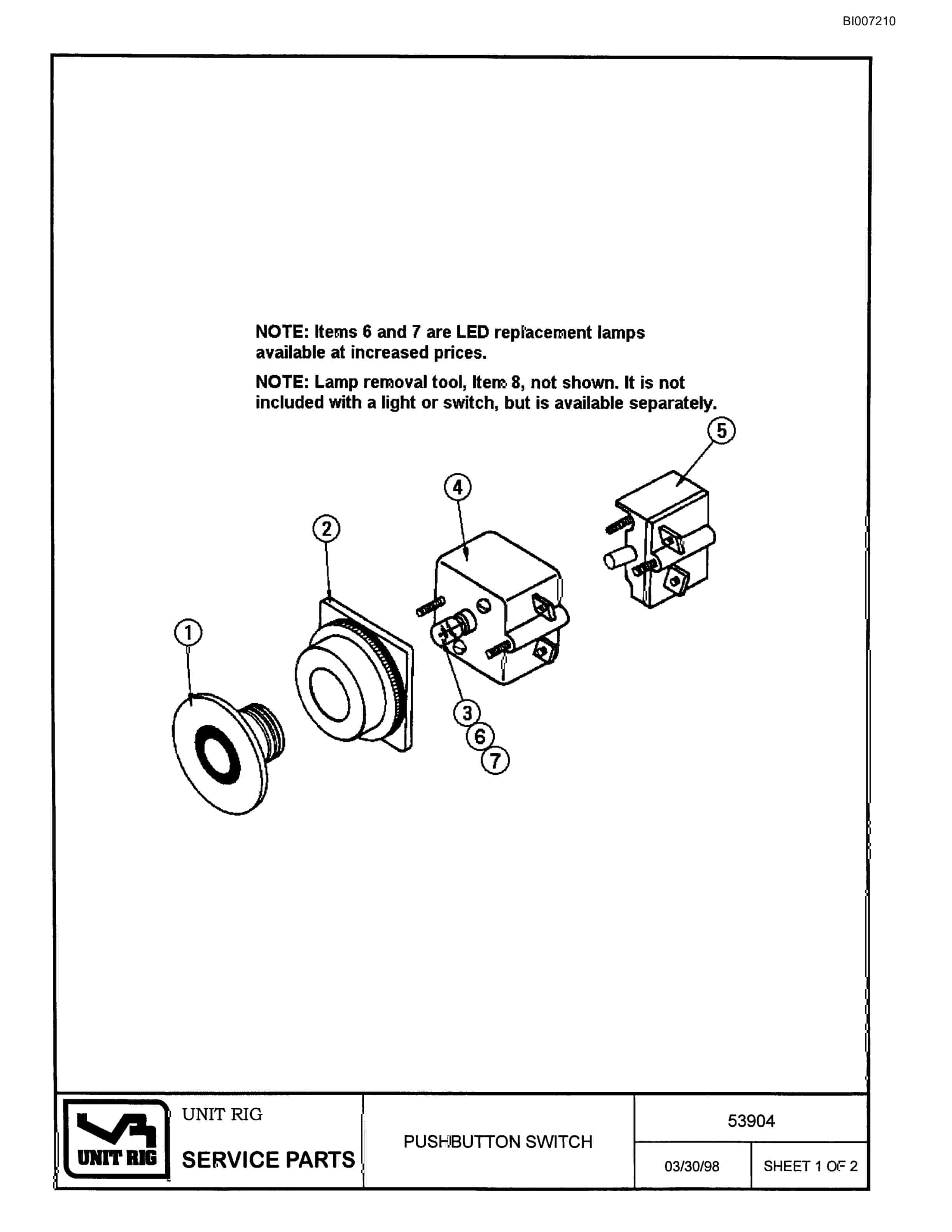Bucyrus MT-4400 Parts Catalog BI007210-3