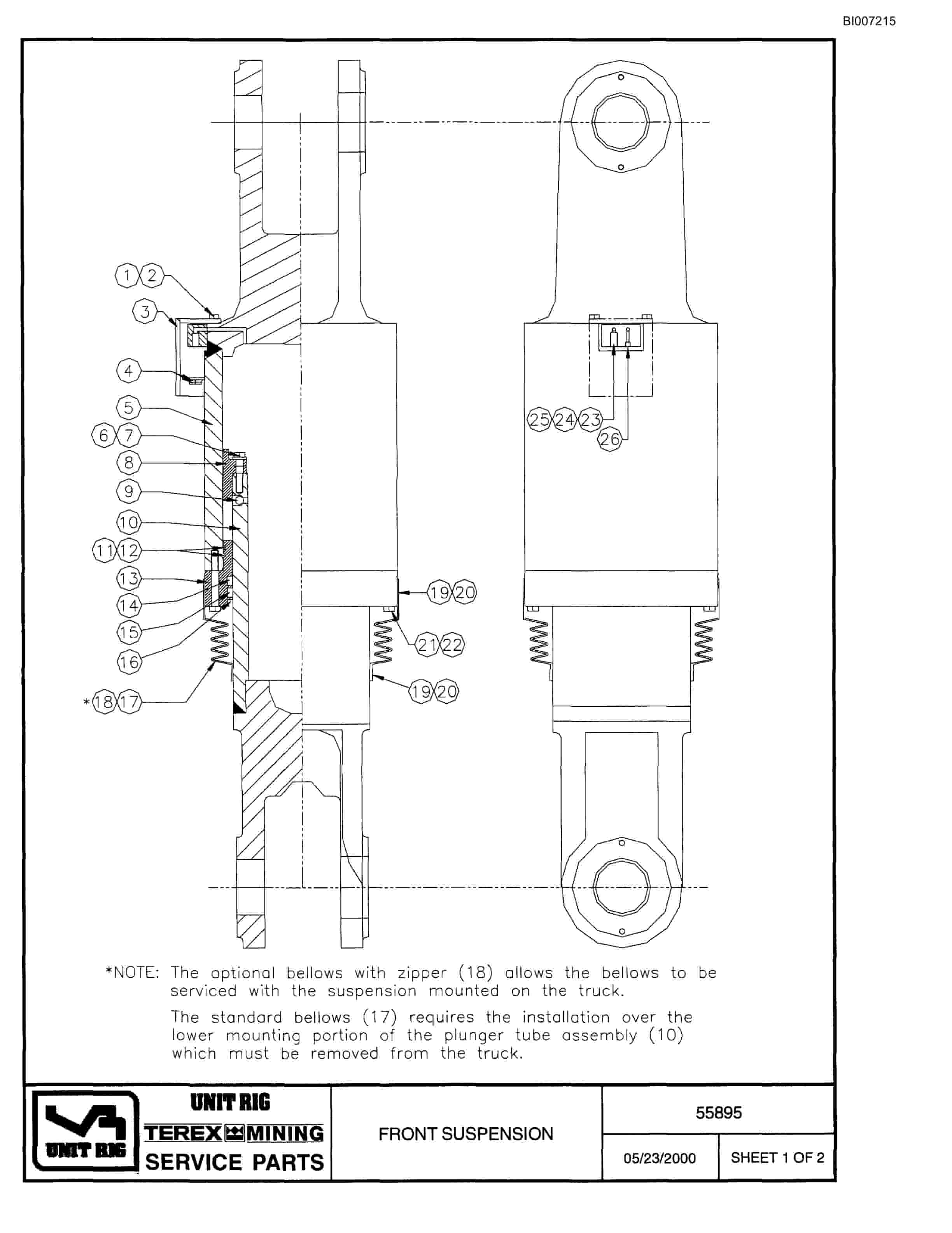 Bucyrus MT-4400 Parts Catalog BI007215-4