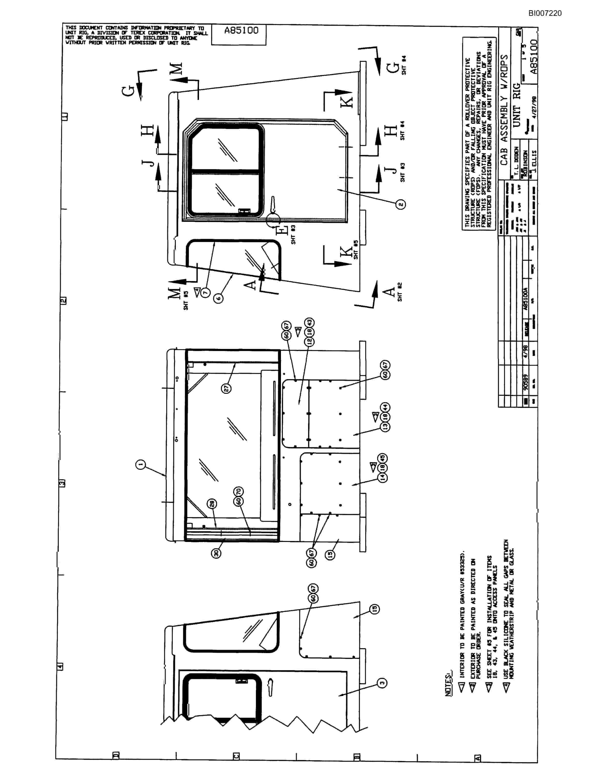 Bucyrus MT-4400 Parts Catalog BI007220-2