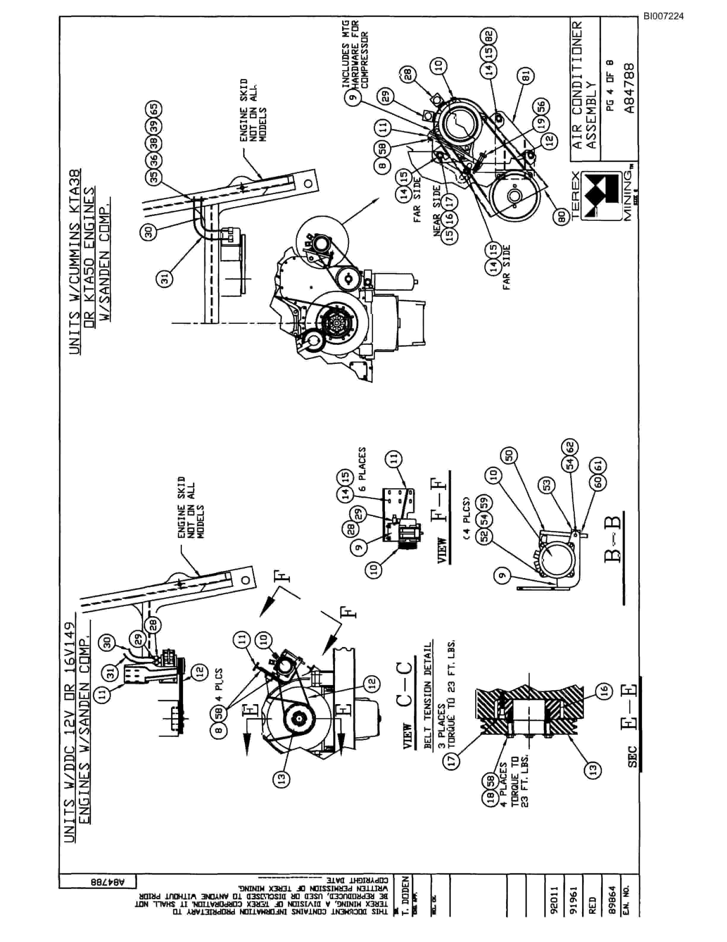 Bucyrus MT-4400 Parts Catalog BI007224-2