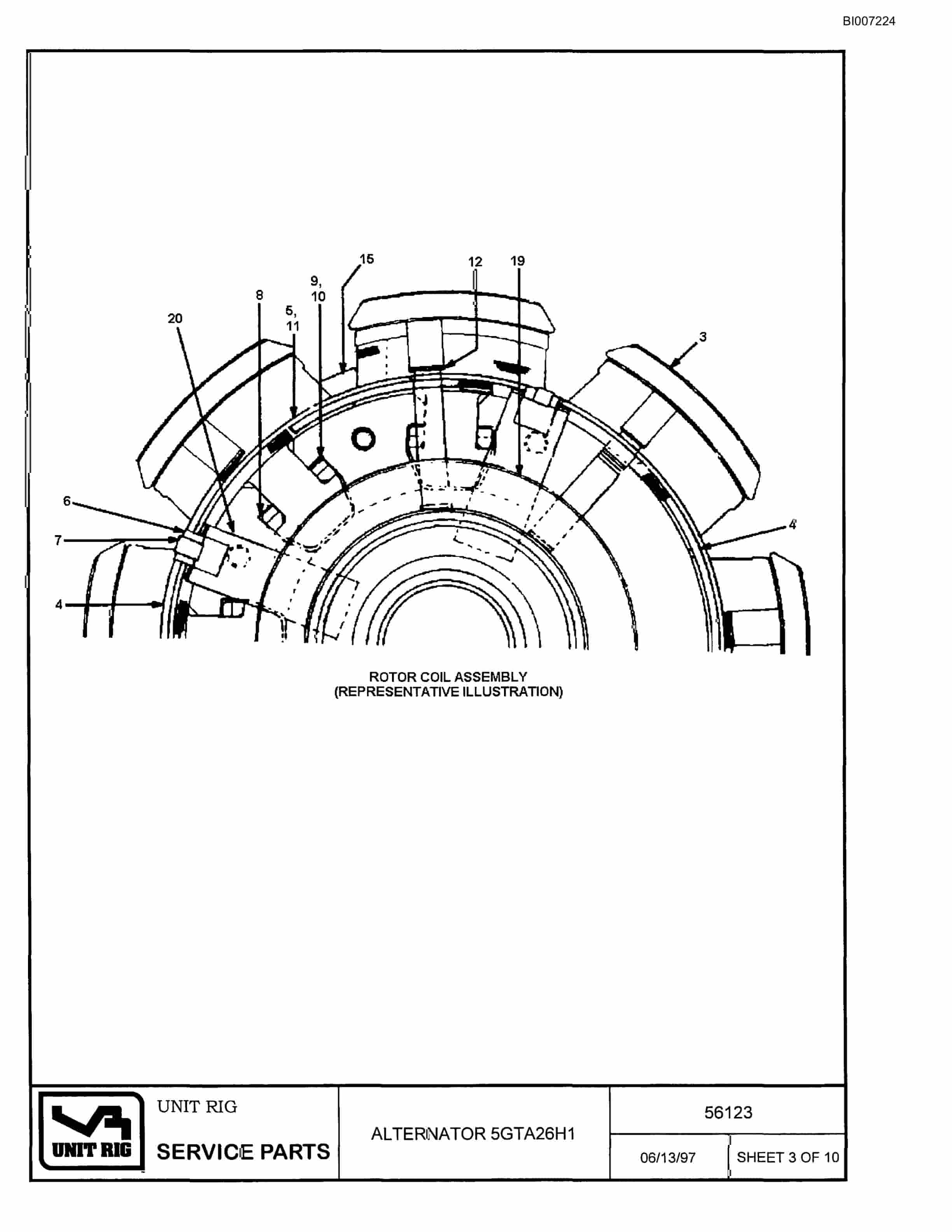 Bucyrus MT-4400 Parts Catalog BI007224-4