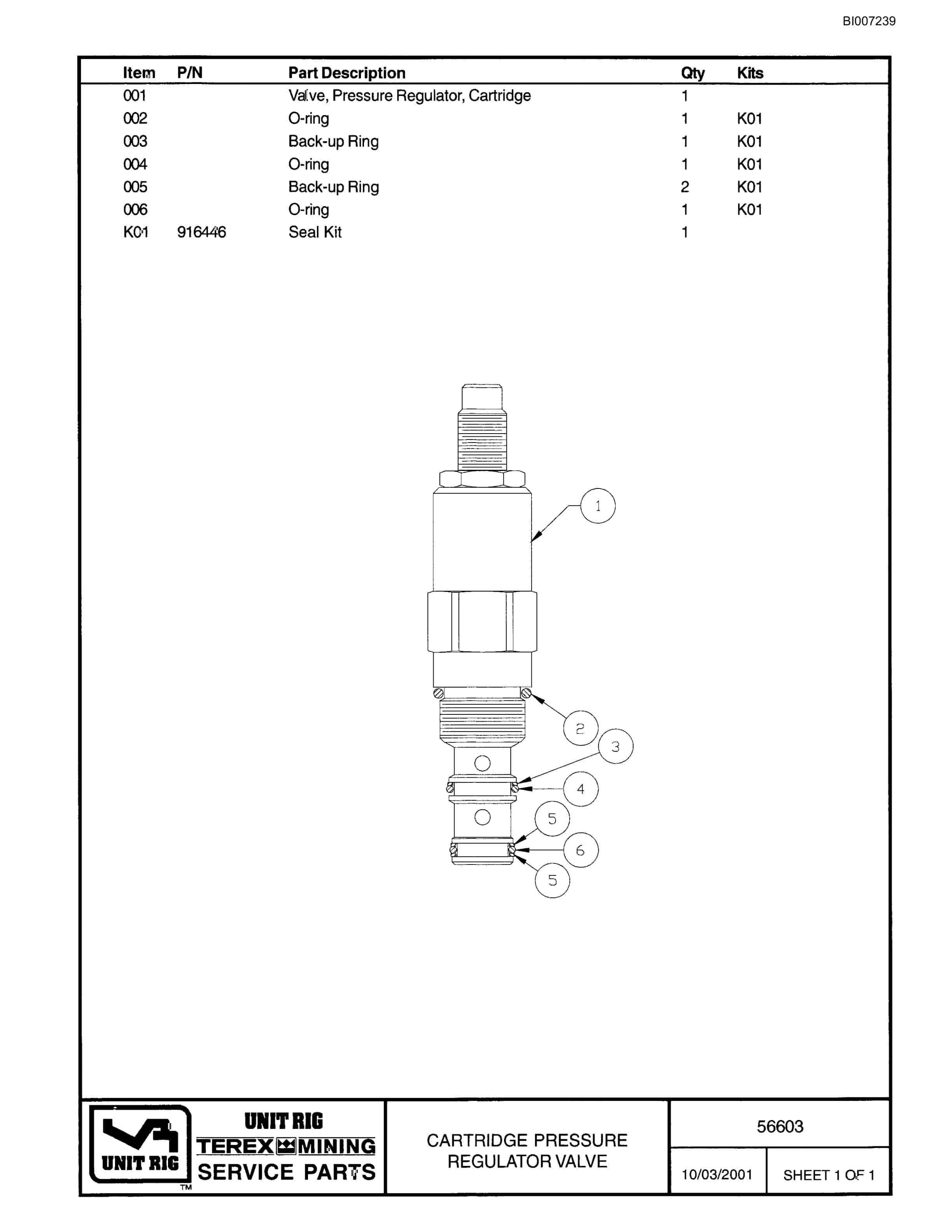 Bucyrus MT-4400 Parts Catalog BI007239-5