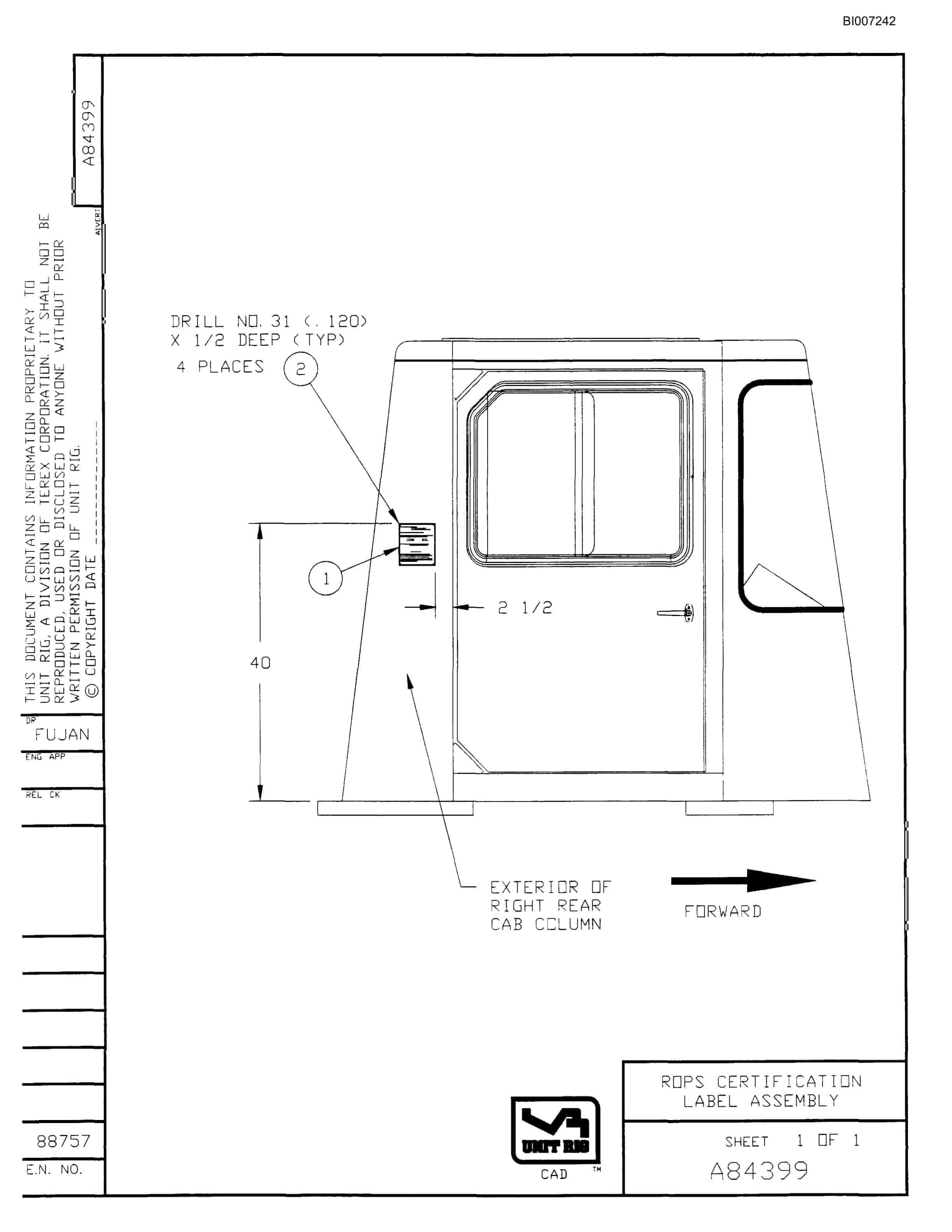 Bucyrus MT-4400 Parts Catalog BI007242-2