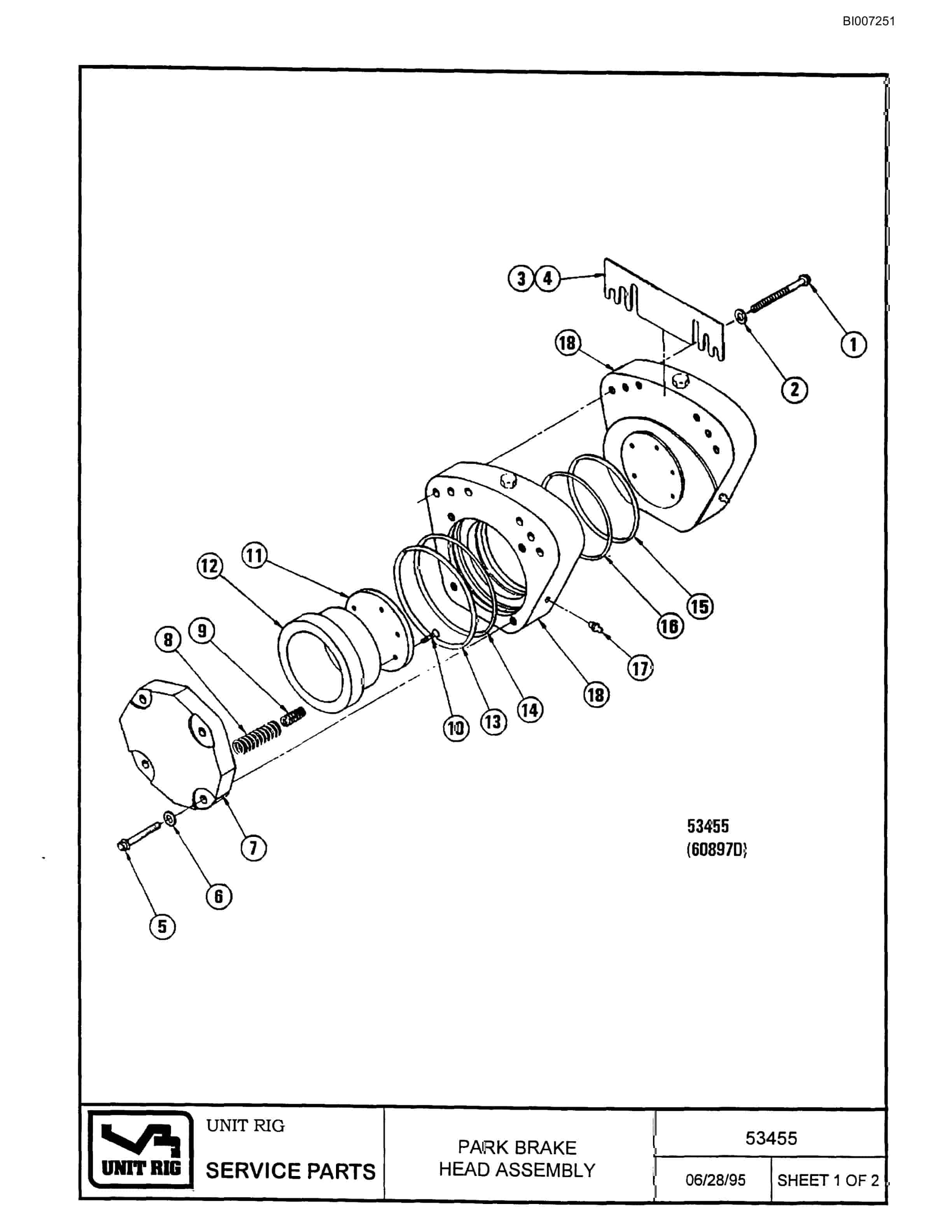 Bucyrus MT-4400 Parts Catalog BI007251-3