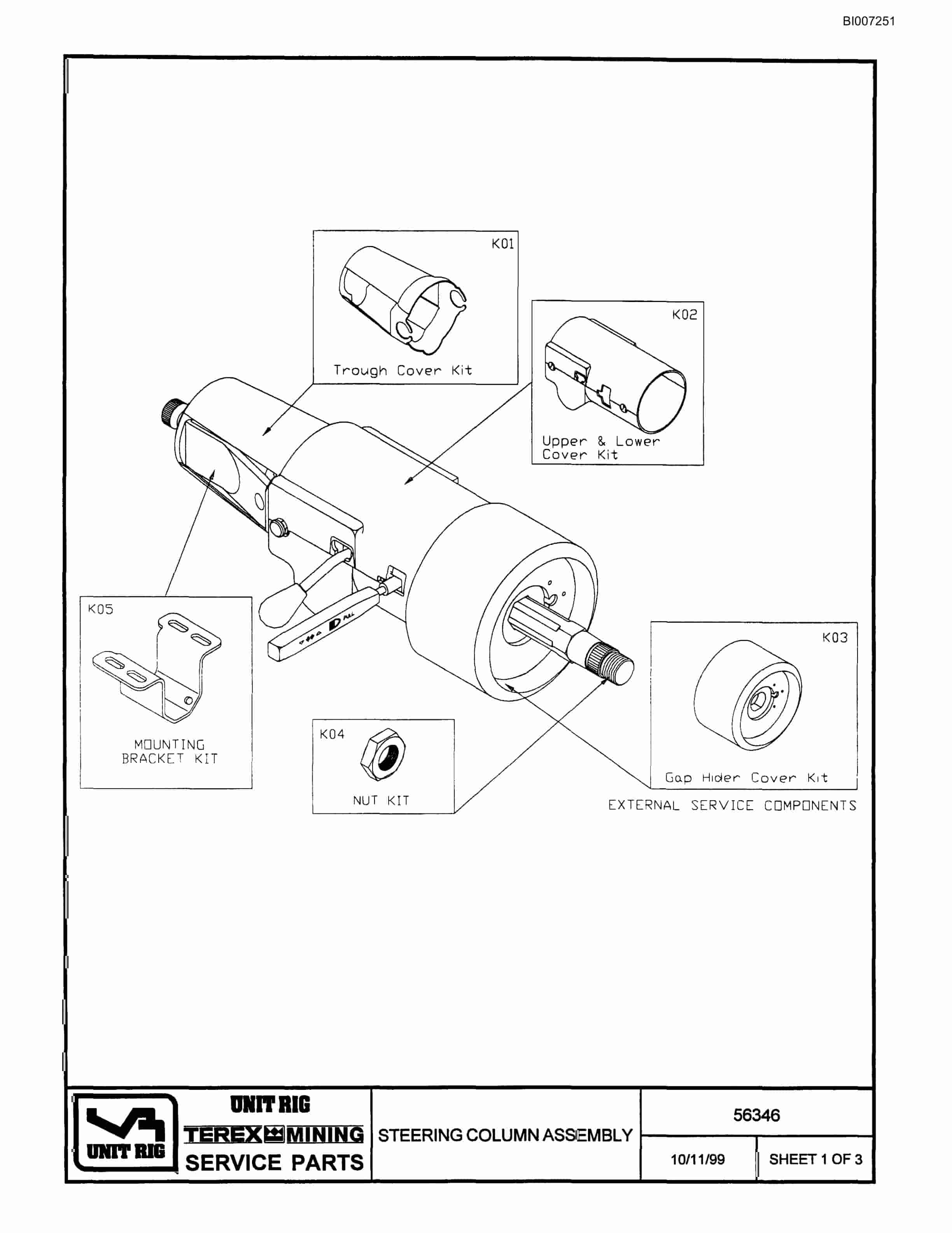 Bucyrus MT-4400 Parts Catalog BI007251-5