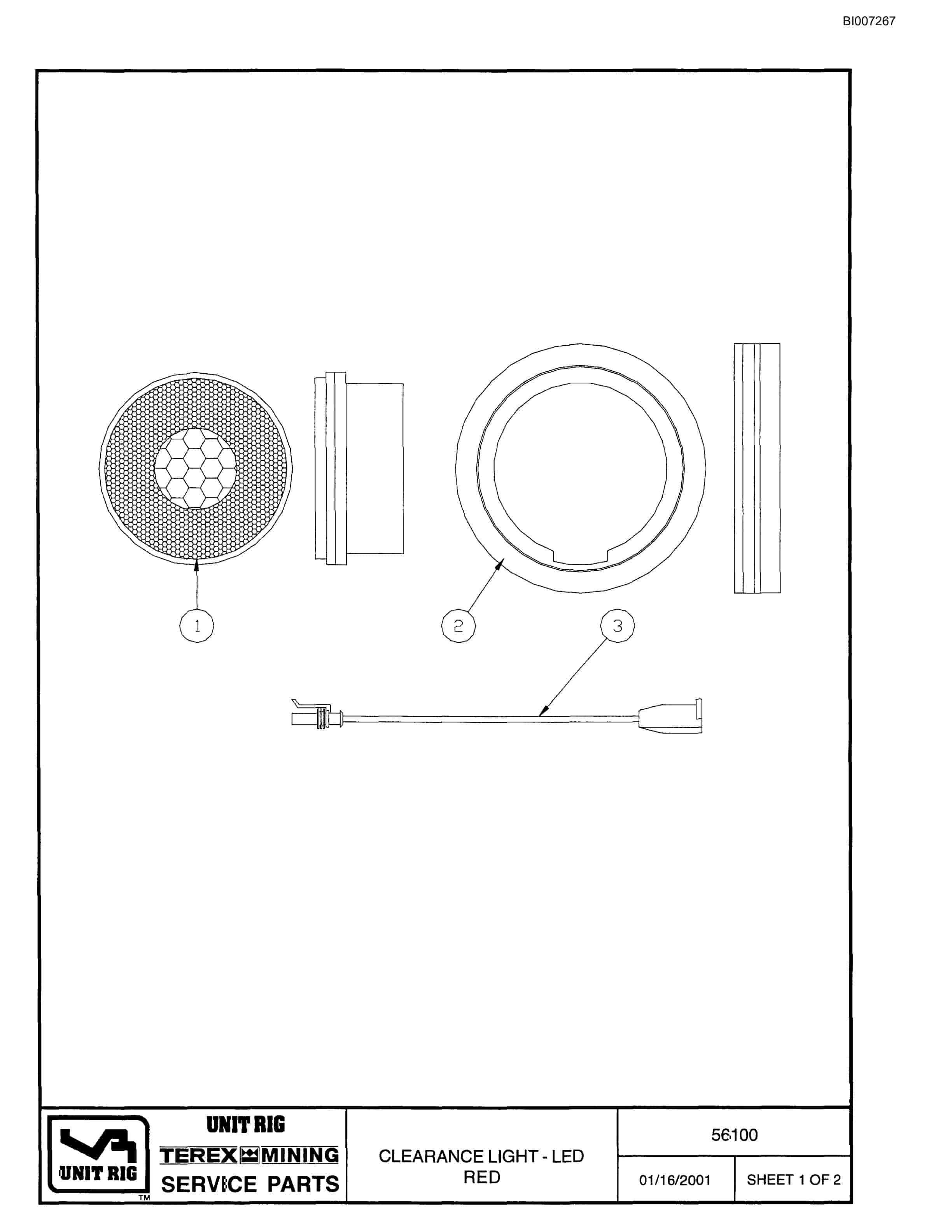 Bucyrus MT-4400 Parts Catalog BI007267-4