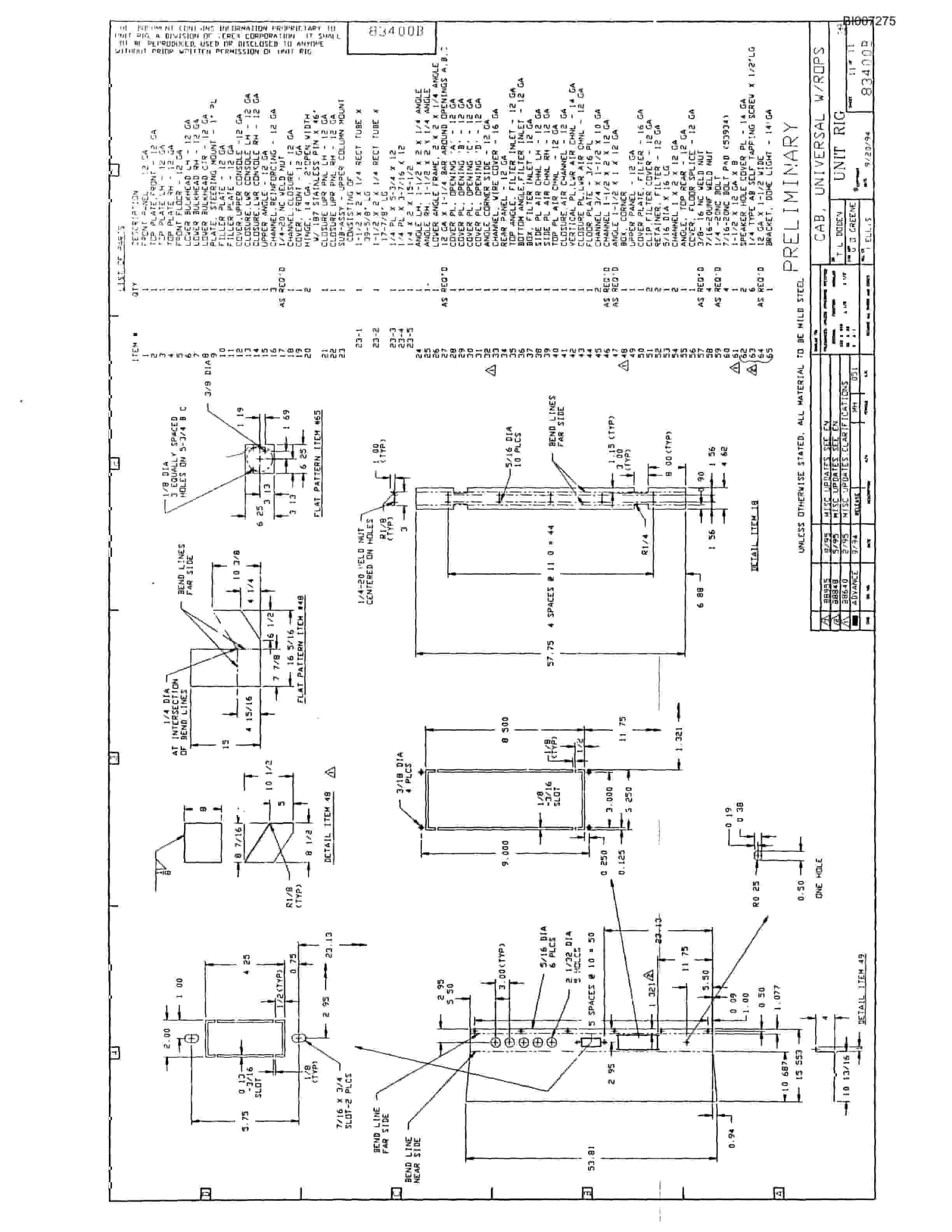 Bucyrus MT-4400 Parts Catalog BI007275-2