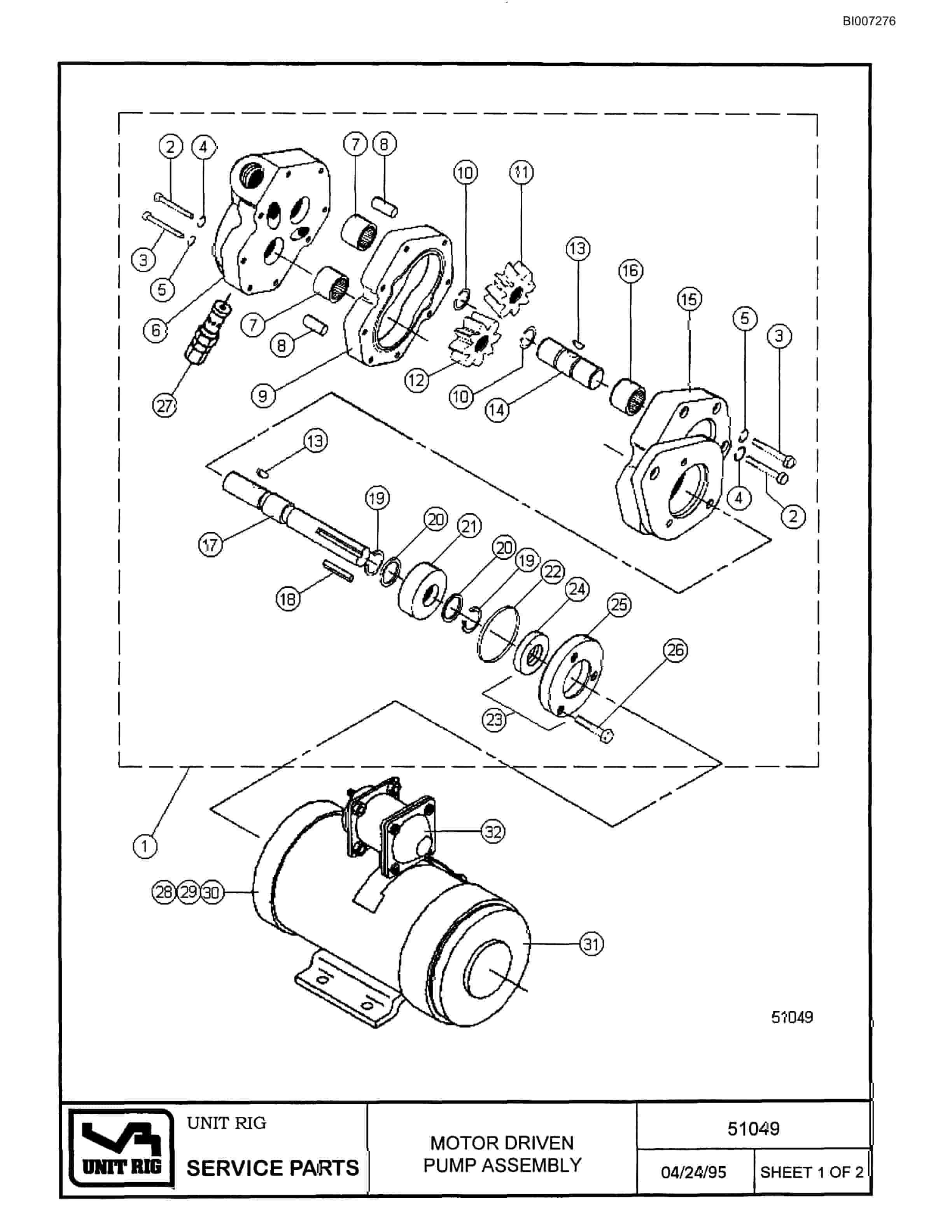 Bucyrus MT-4400 Parts Catalog BI007276-3