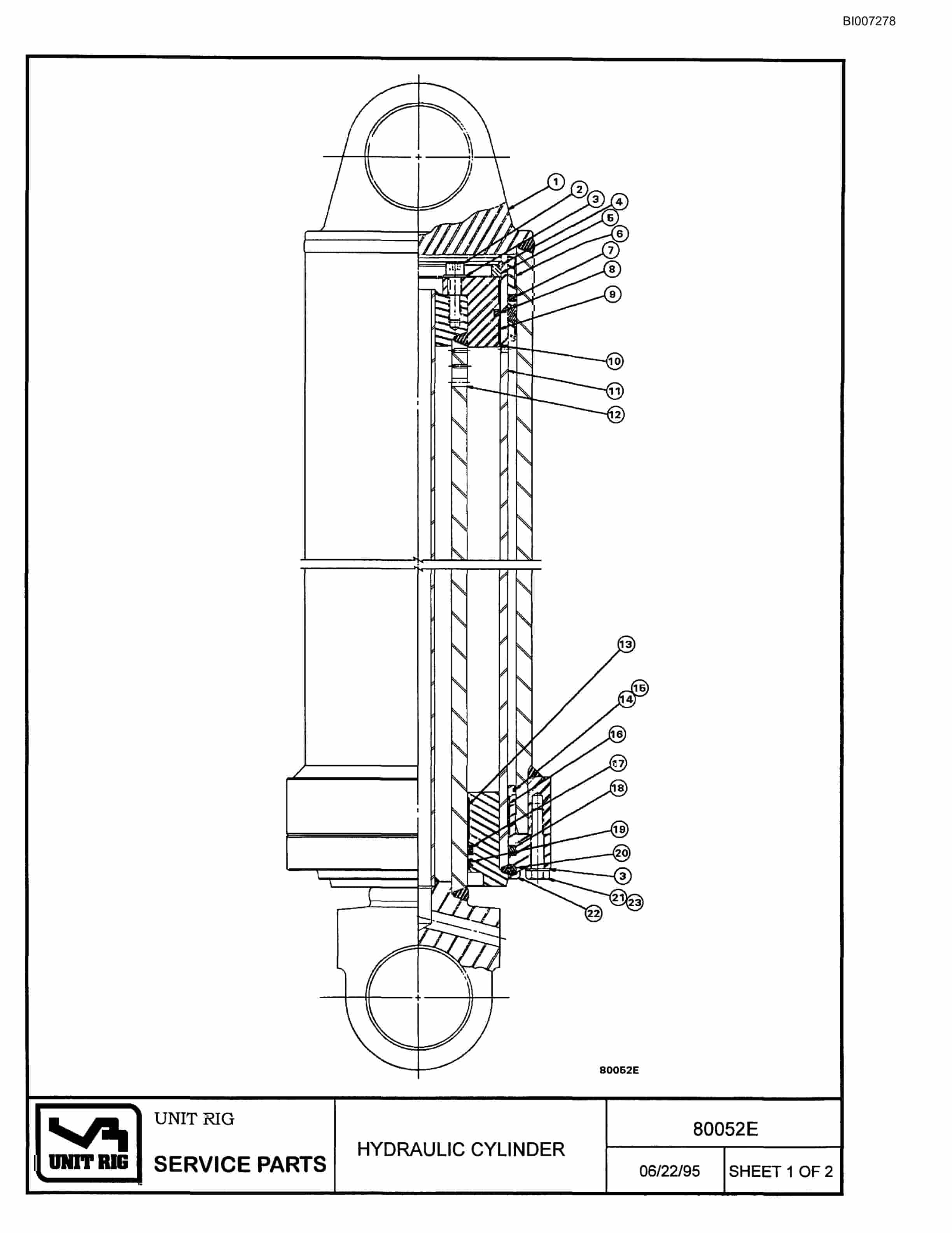 Bucyrus MT-4400 Parts Catalog BI007278-5