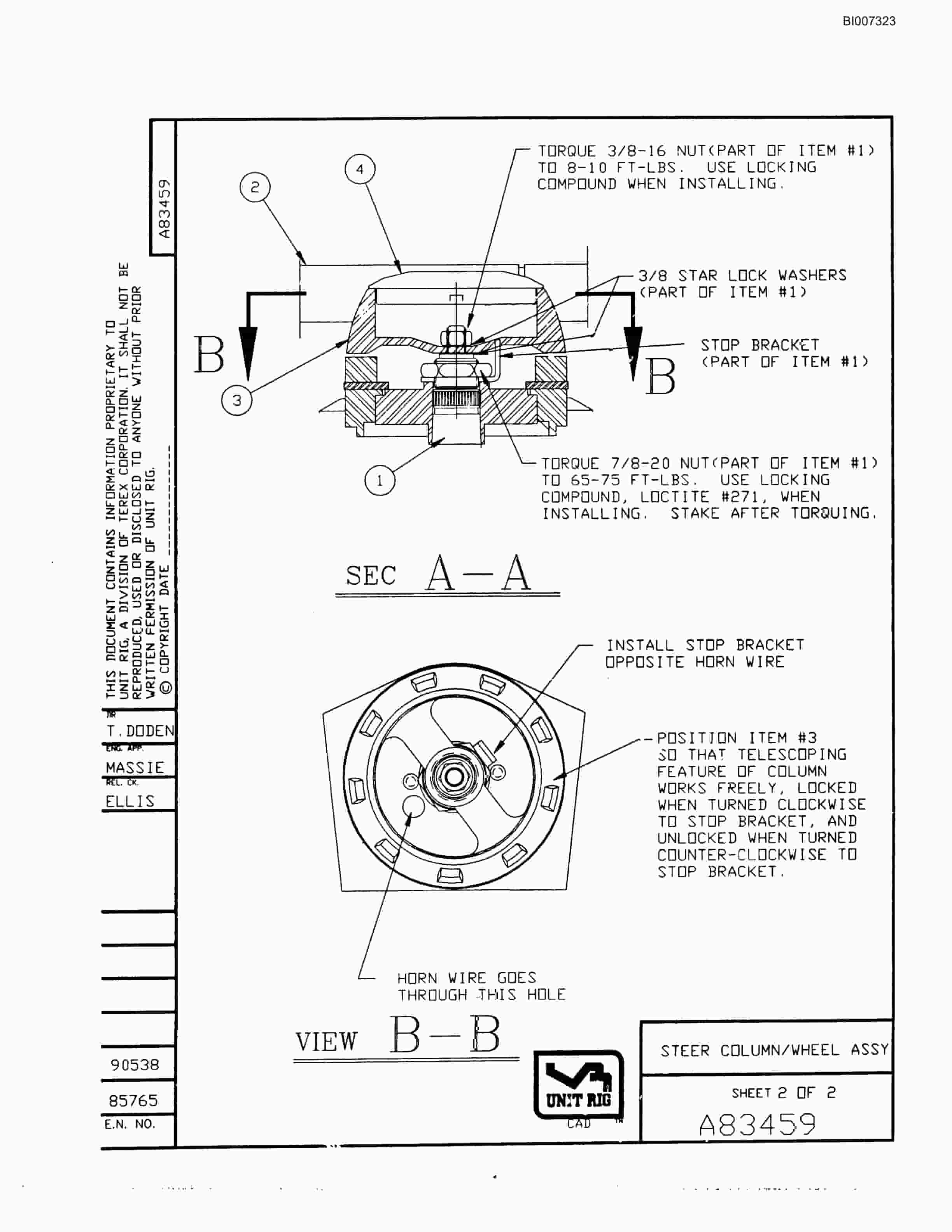Bucyrus MT-4400 Parts Catalog BI007323-2
