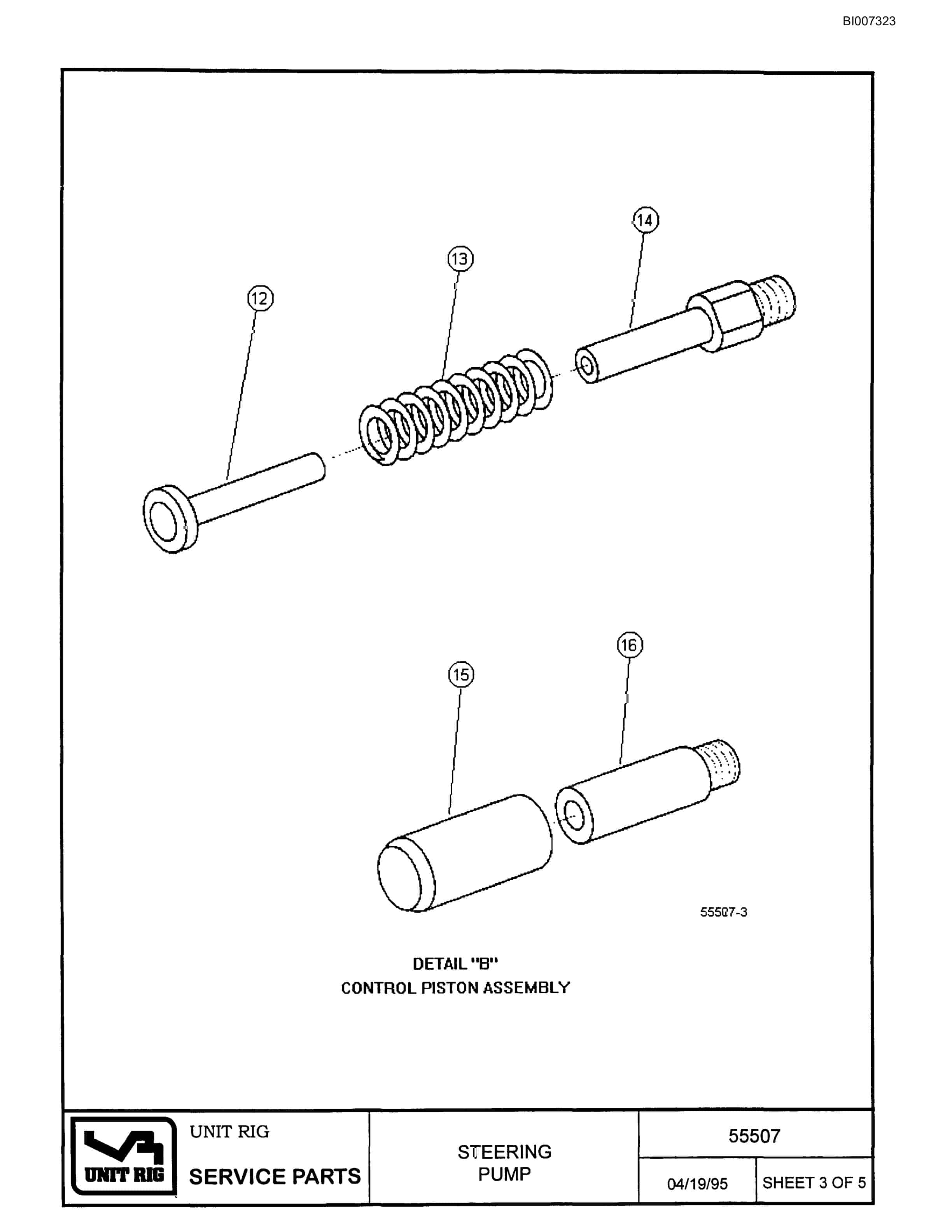 Bucyrus MT-4400 Parts Catalog BI007323-3