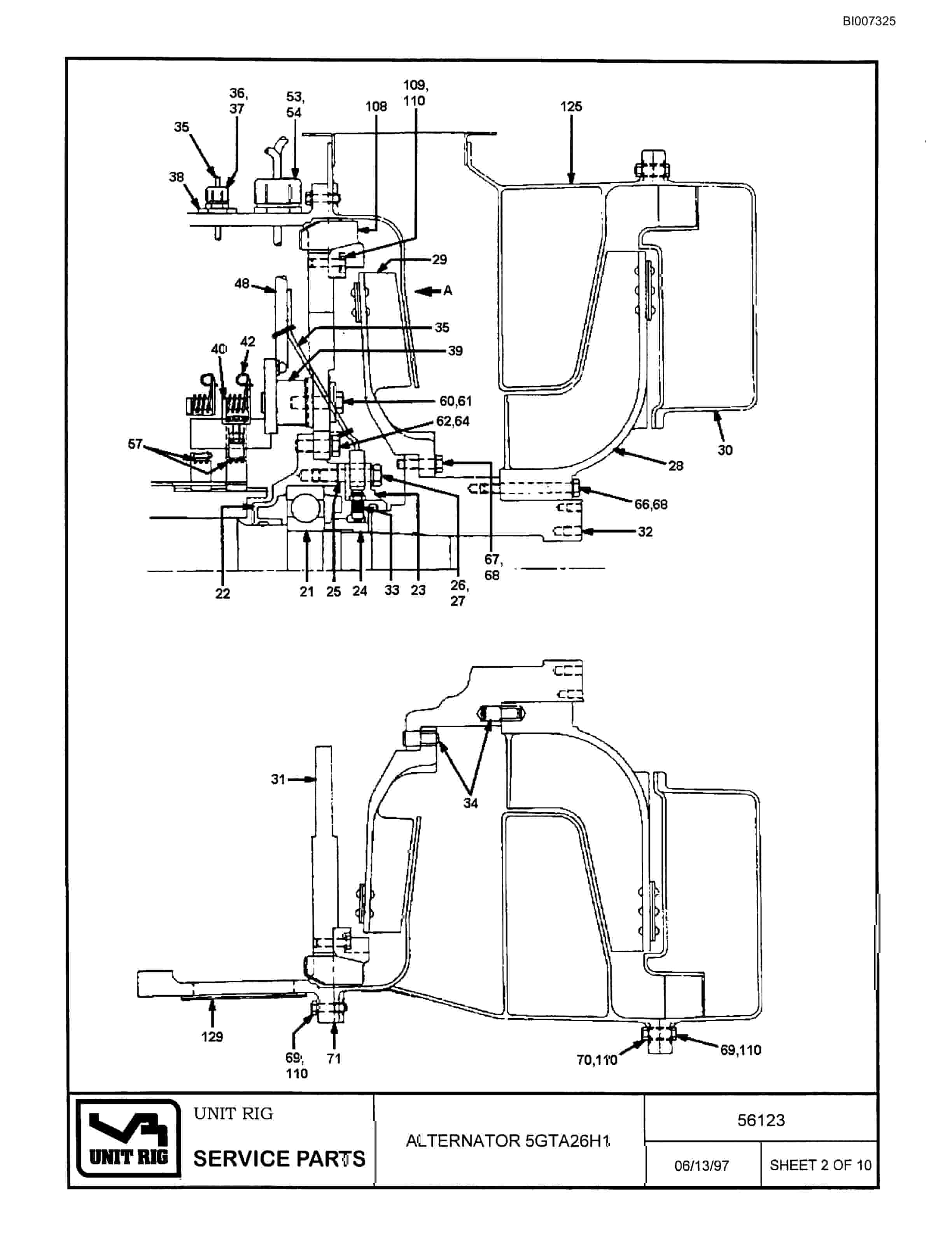 Bucyrus MT-4400 Parts Catalog BI007325-4