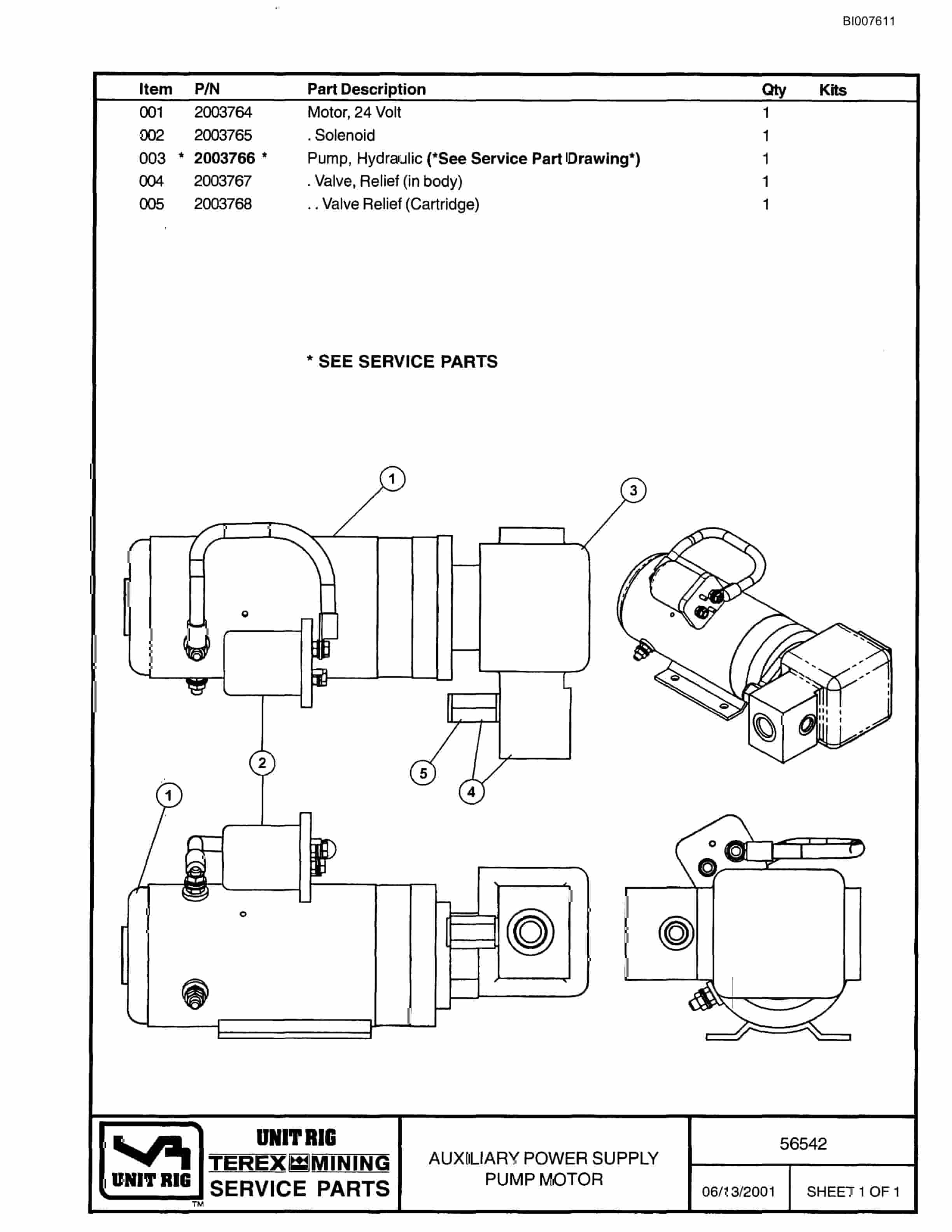 Bucyrus MT-4400 Parts Catalog BI007611-5