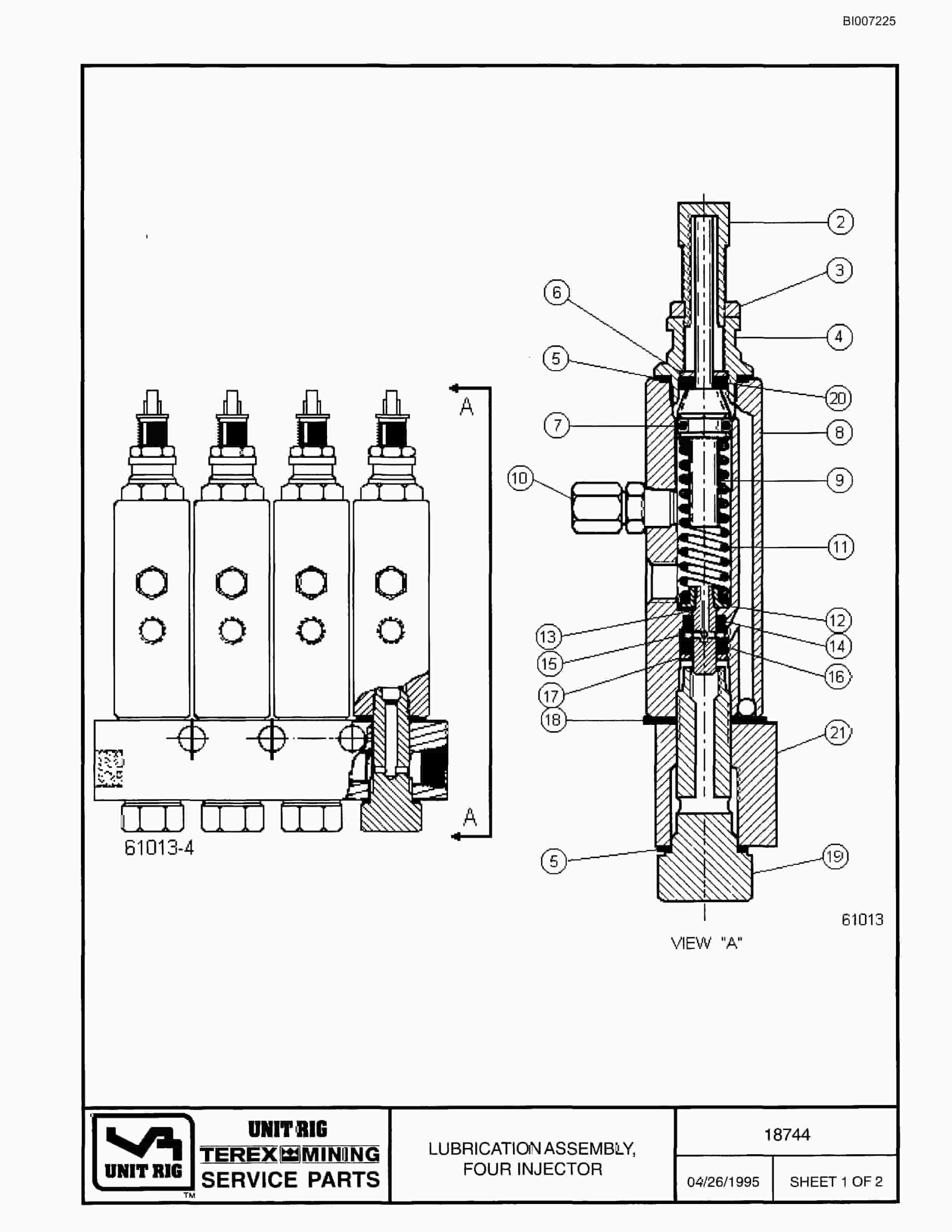 Bucyrus MT-4400AC Parts Catalog BI007225-3