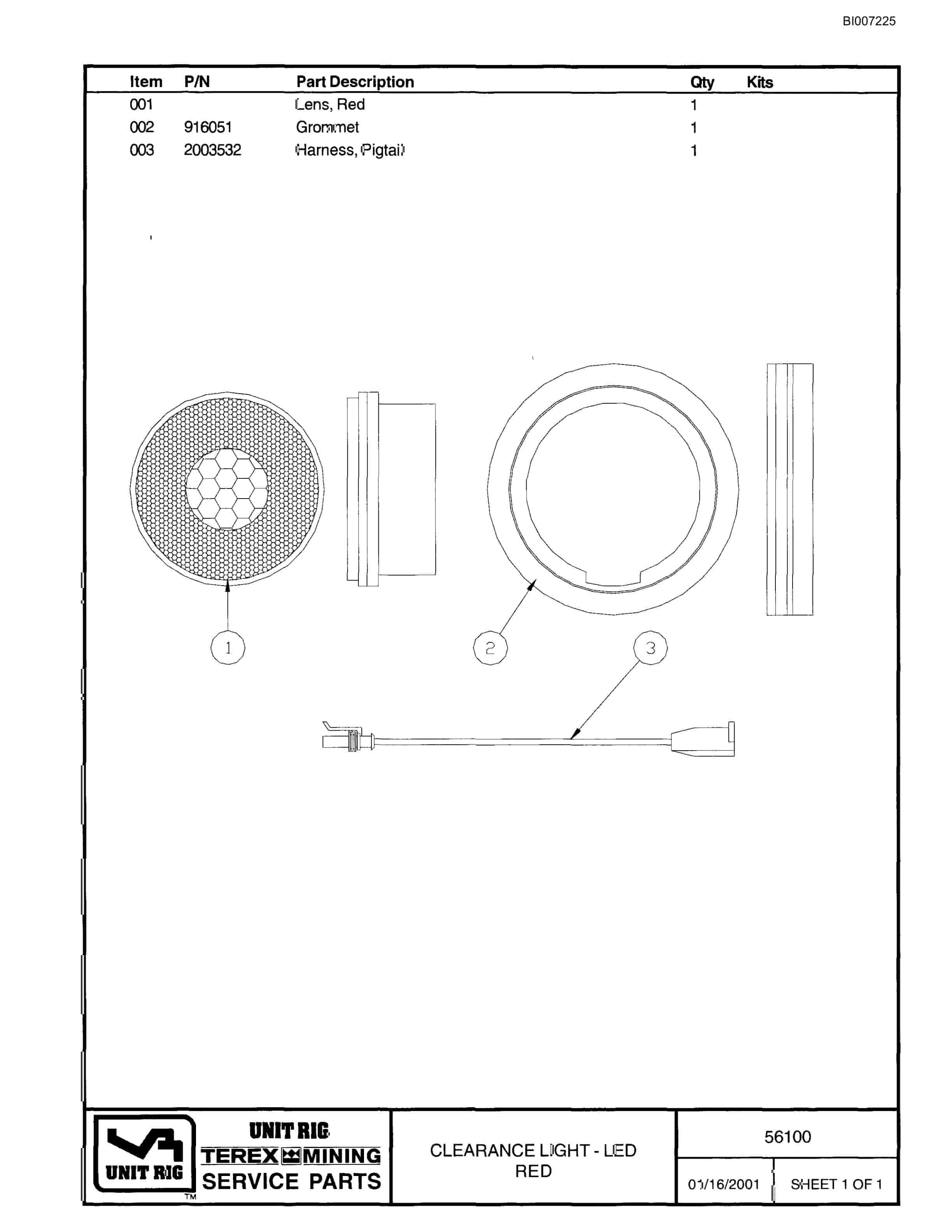 Bucyrus MT-4400AC Parts Catalog BI007225-4