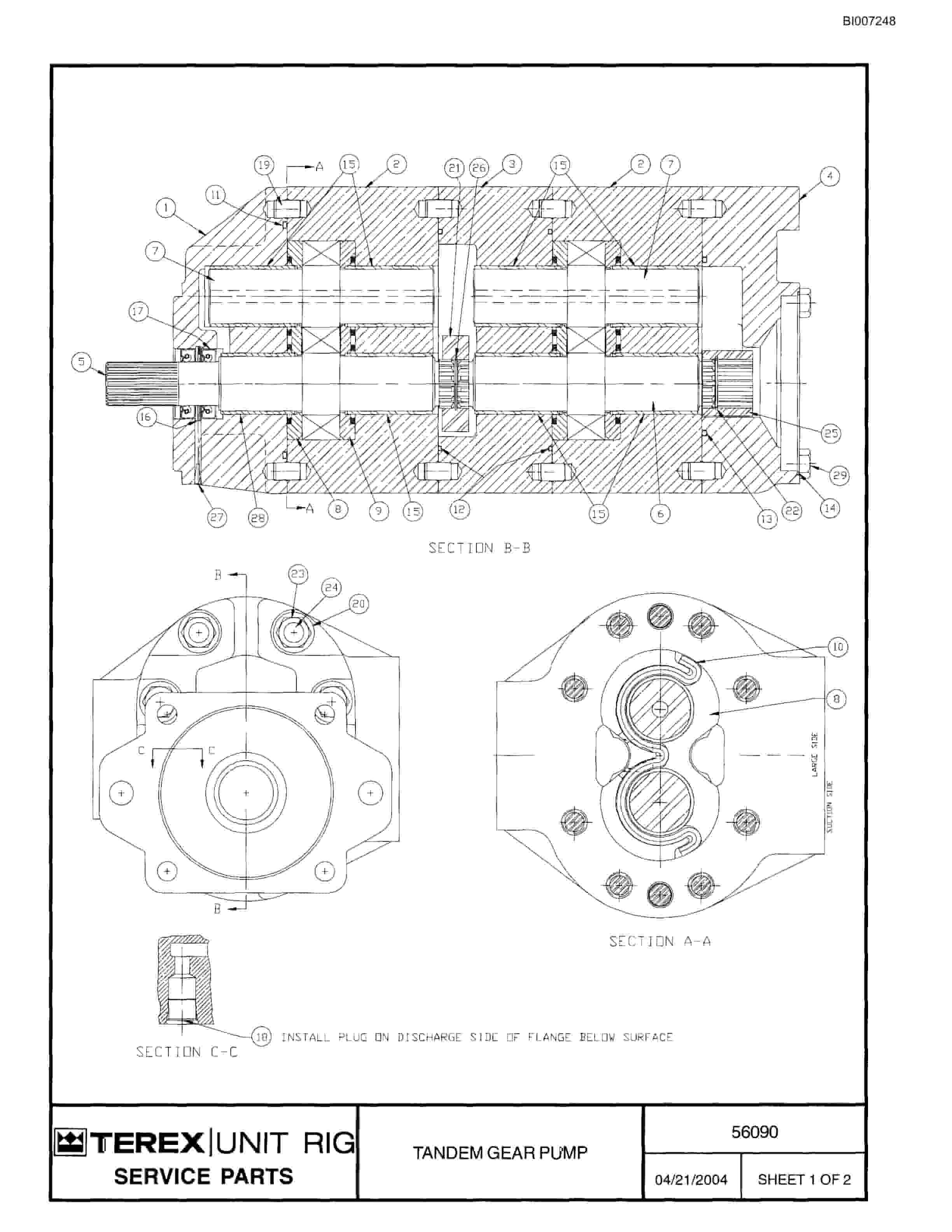 Bucyrus MT-4400AC Parts Catalog BI007248-4