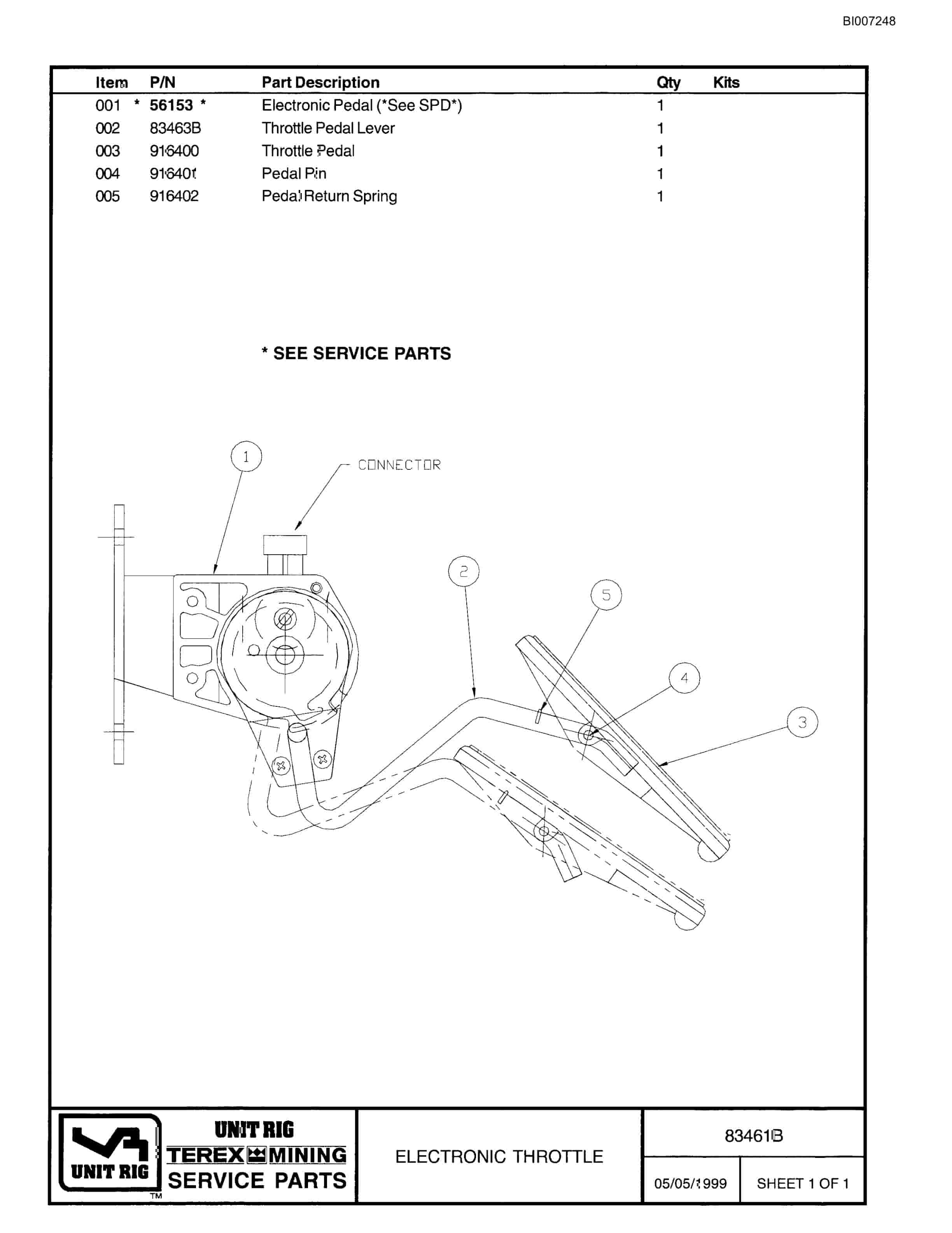 Bucyrus MT-4400AC Parts Catalog BI007248-5