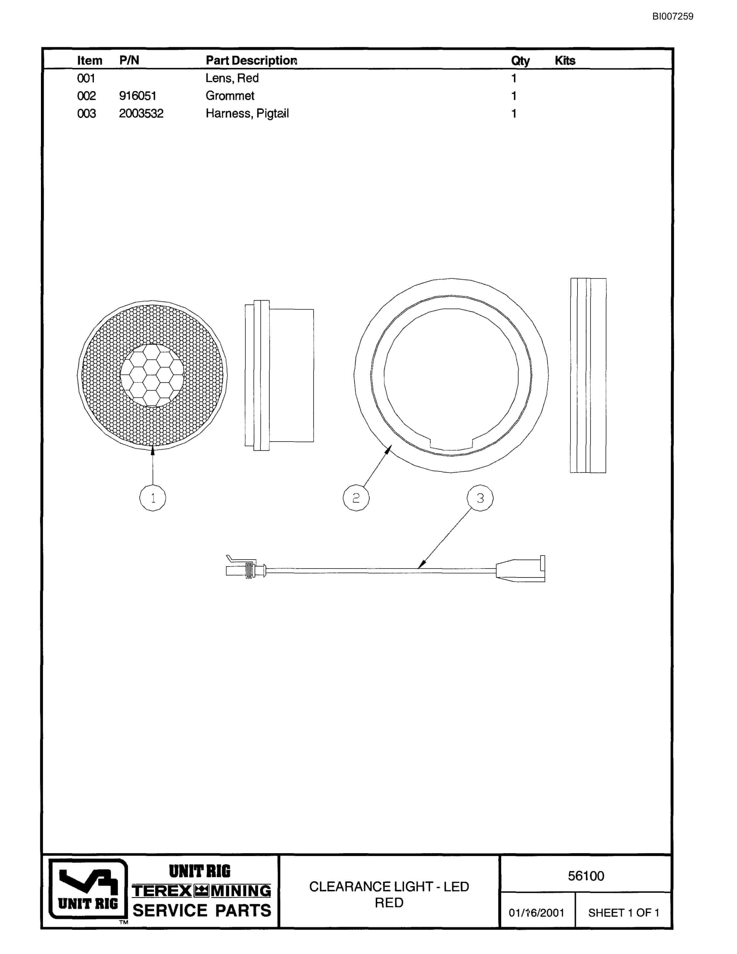 Bucyrus MT-4400AC Parts Catalog BI007259-4
