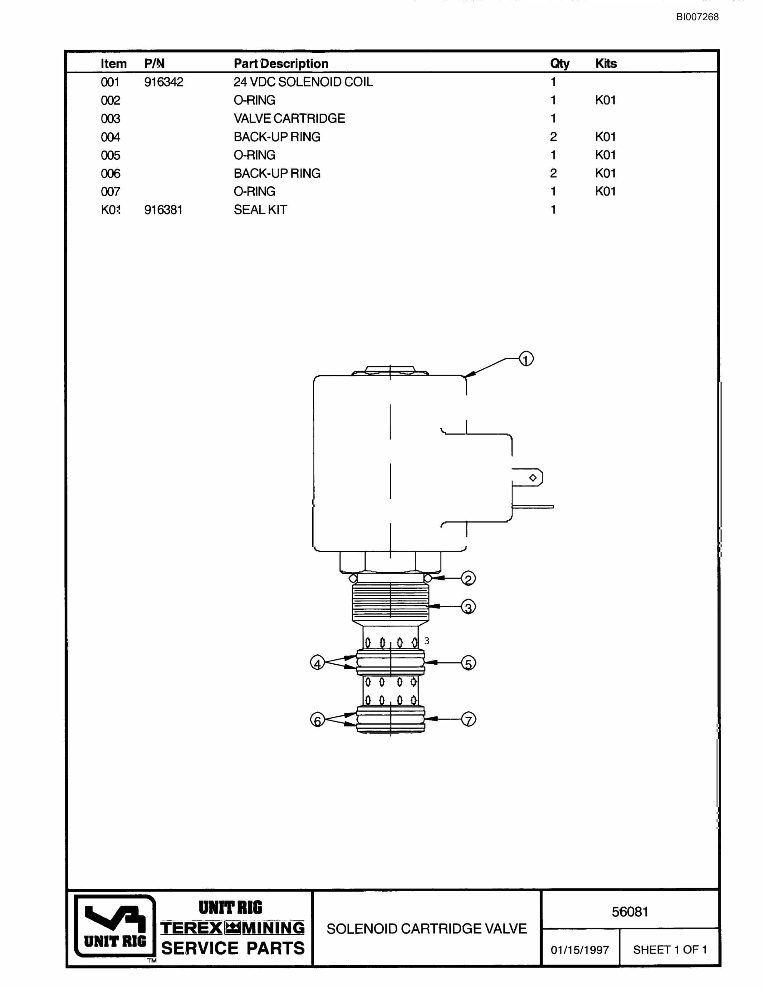 Bucyrus MT-4400AC Parts Catalog BI007268-4