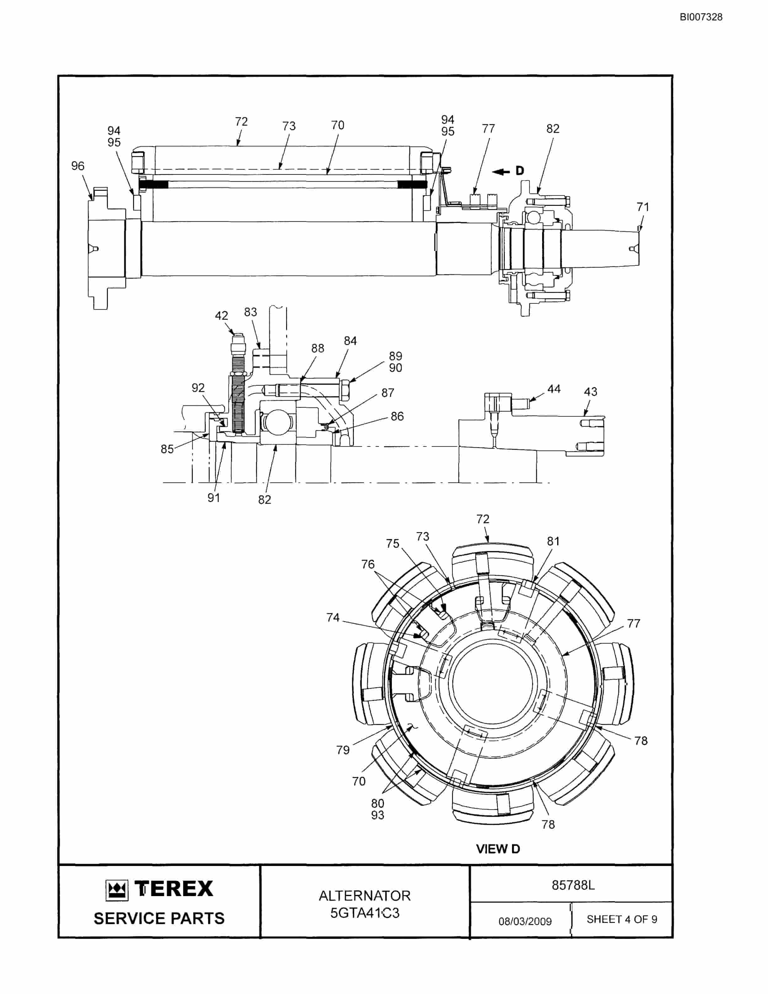 Bucyrus MT-4400AC Parts Catalog BI007328-5