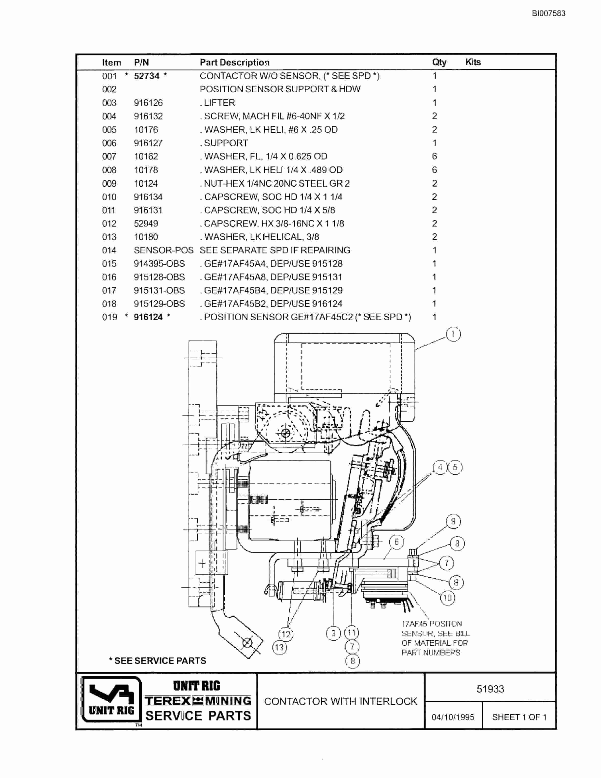 Bucyrus MT-4400AC Parts Catalog BI007583-3