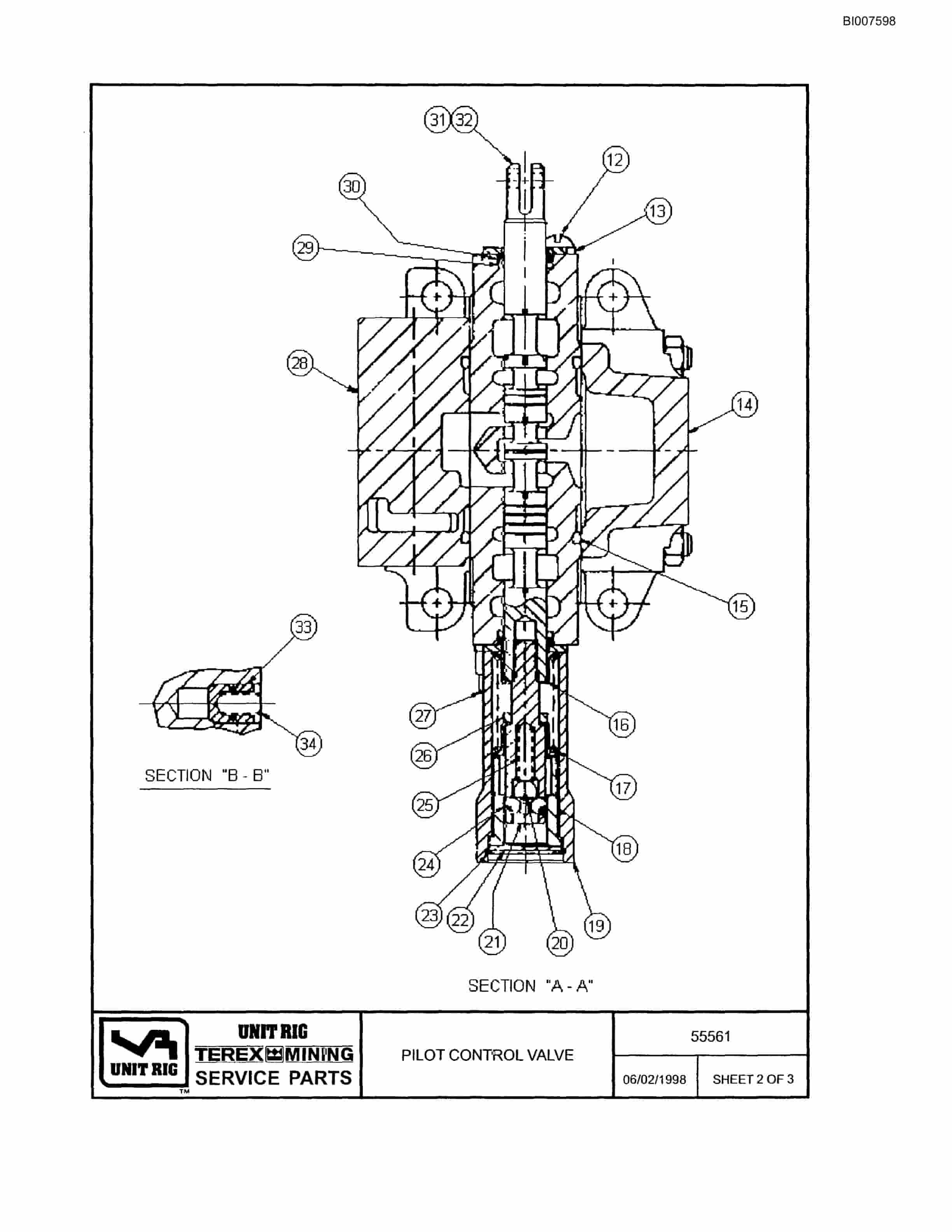 Bucyrus MT-4400AC Parts Catalog BI007598-4