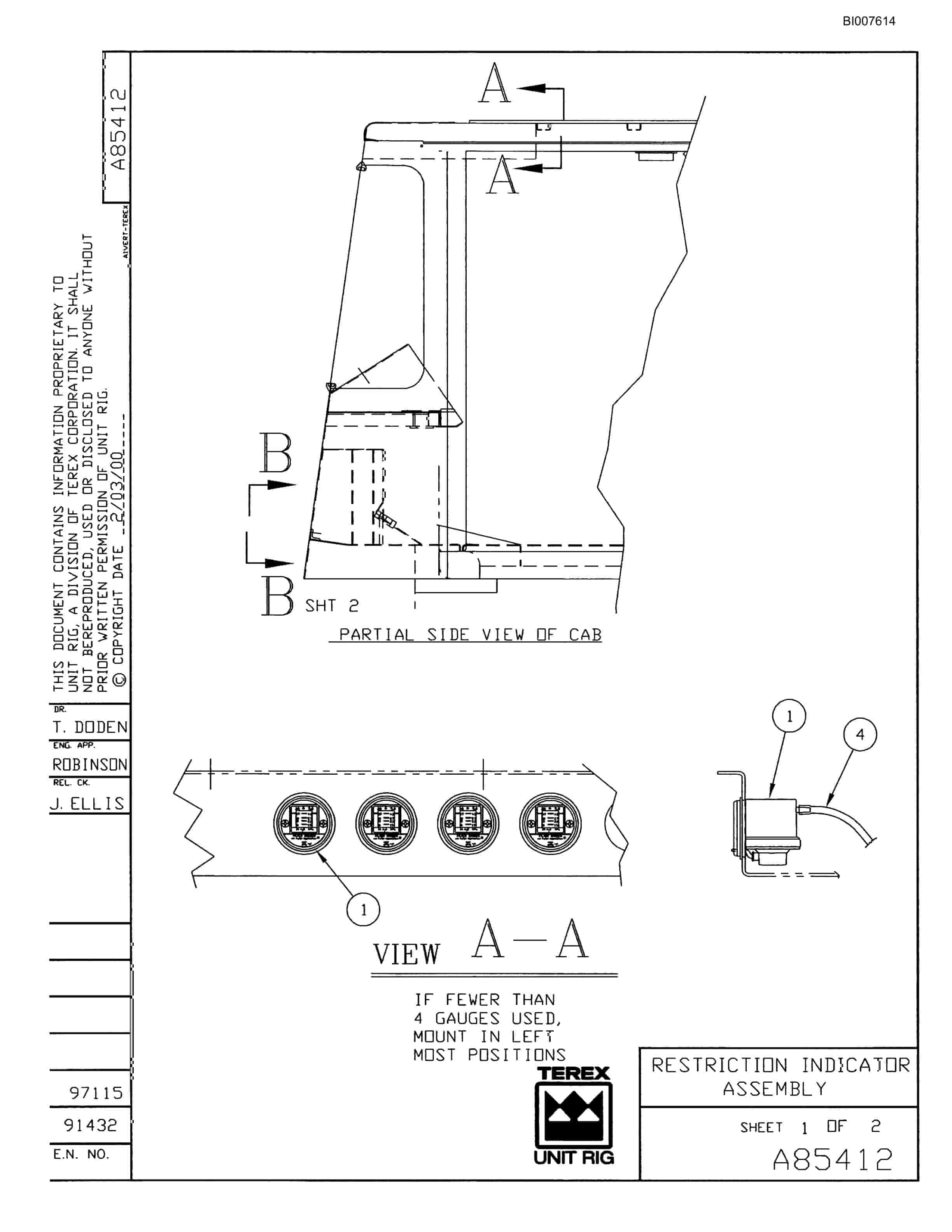 Bucyrus MT-4400AC Parts Catalog BI007614-2