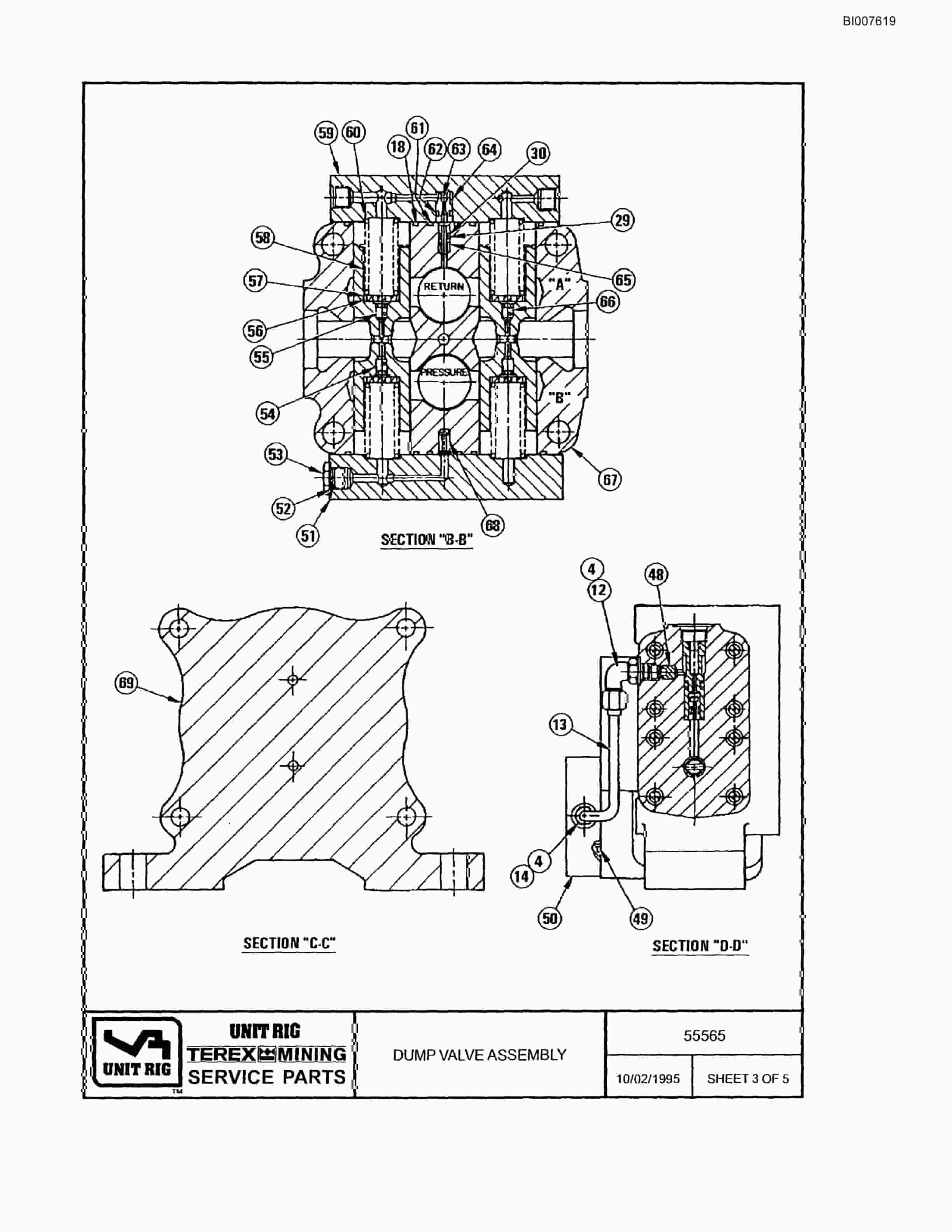 Bucyrus MT-4400AC Parts Catalog BI007619-4