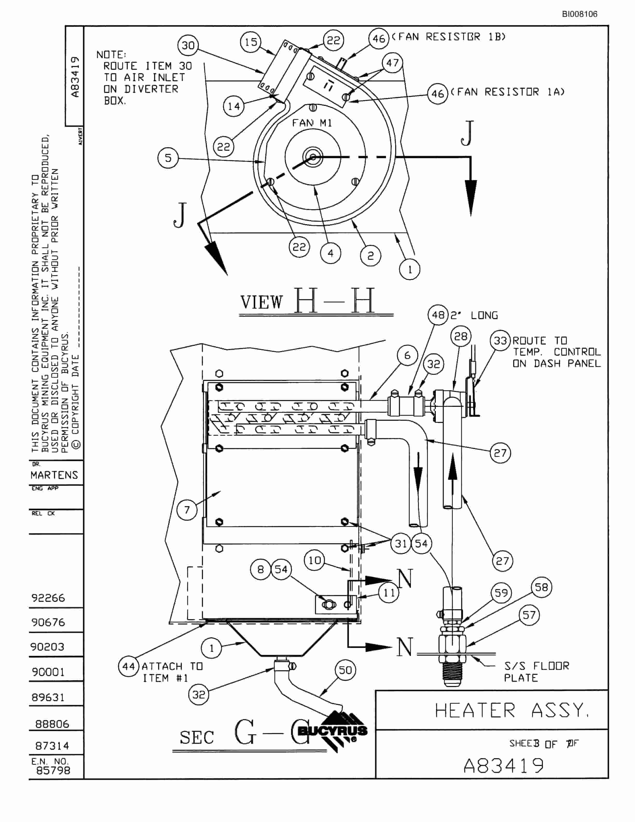 Bucyrus MT-4400AC Parts Catalog BI008106-2