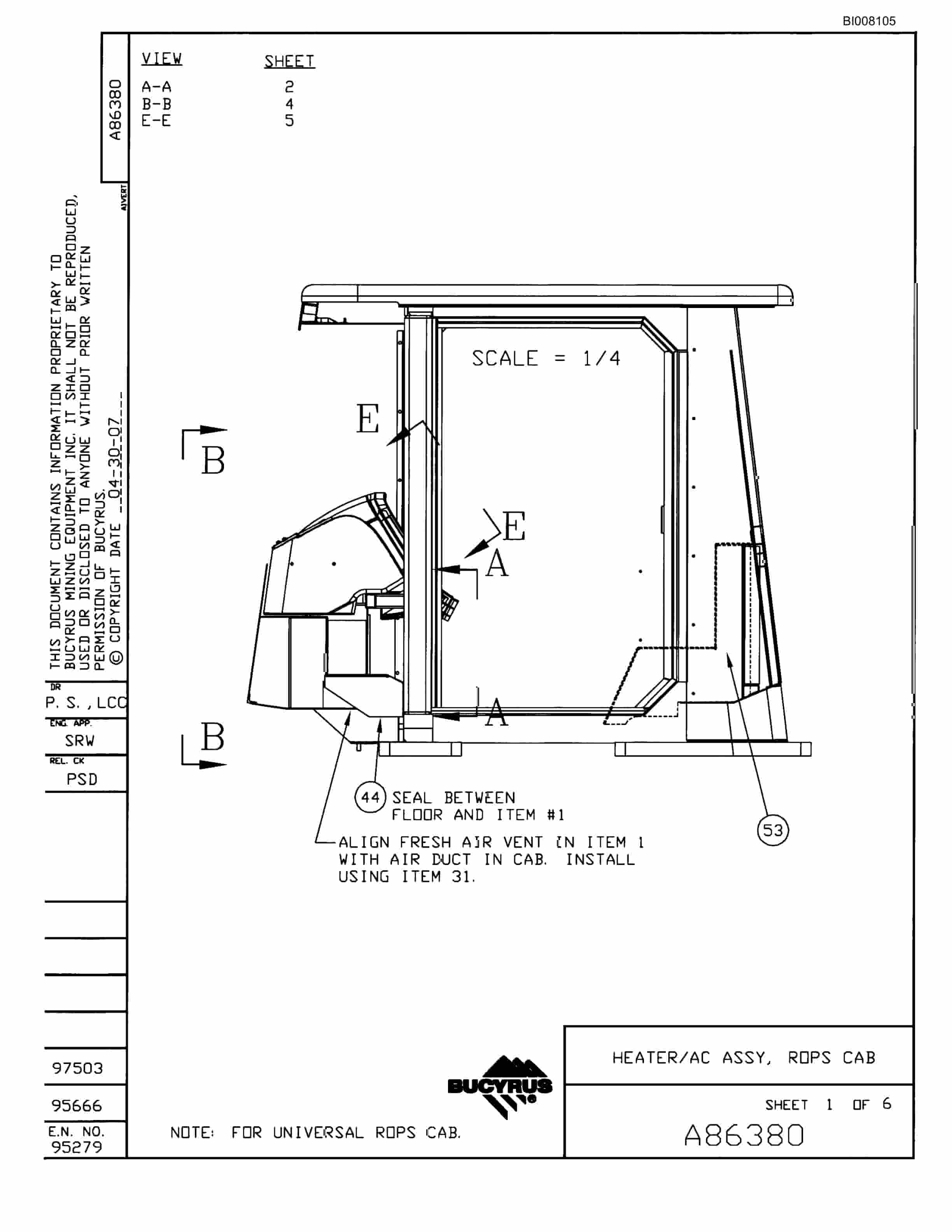 Bucyrus MT-4400AC-T2 Parts Catalog BI008105-2