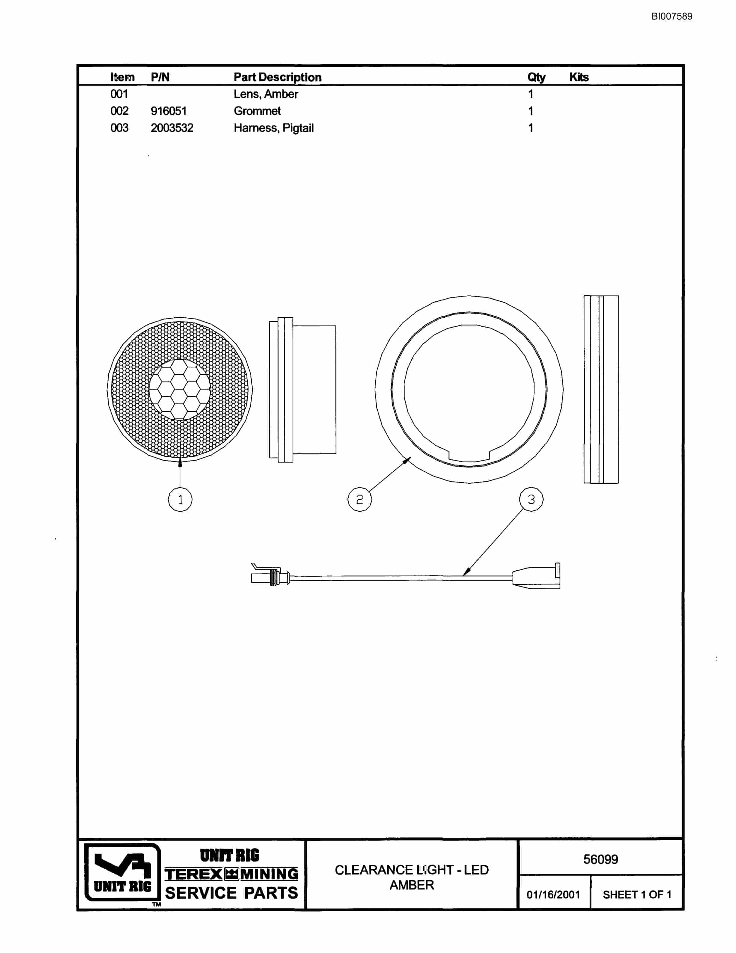 Bucyrus MT-4400DC Parts Catalog BI007589-4