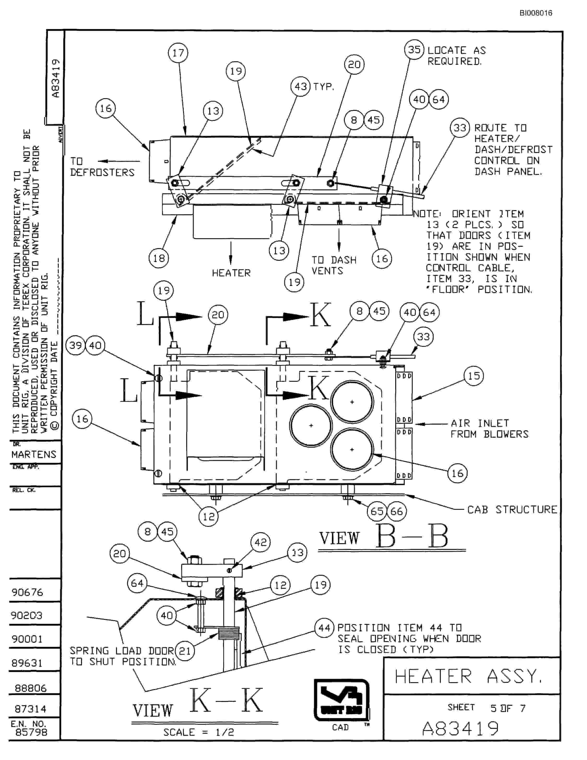 Bucyrus MT-5500 Parts Catalog BI008016-2