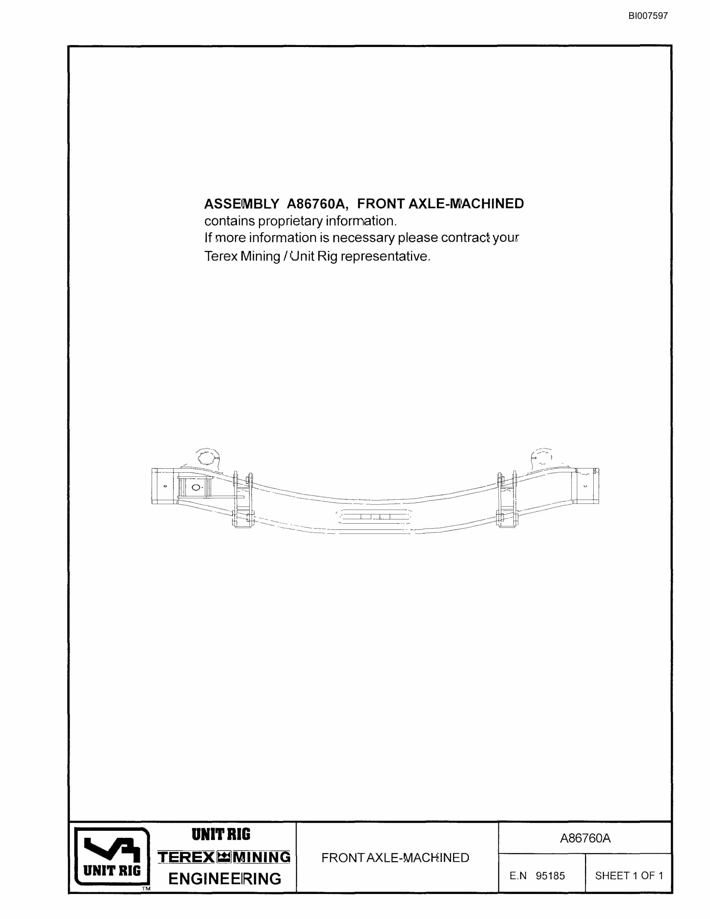 Bucyrus MT-6300AC Parts Catalog BI007597-2