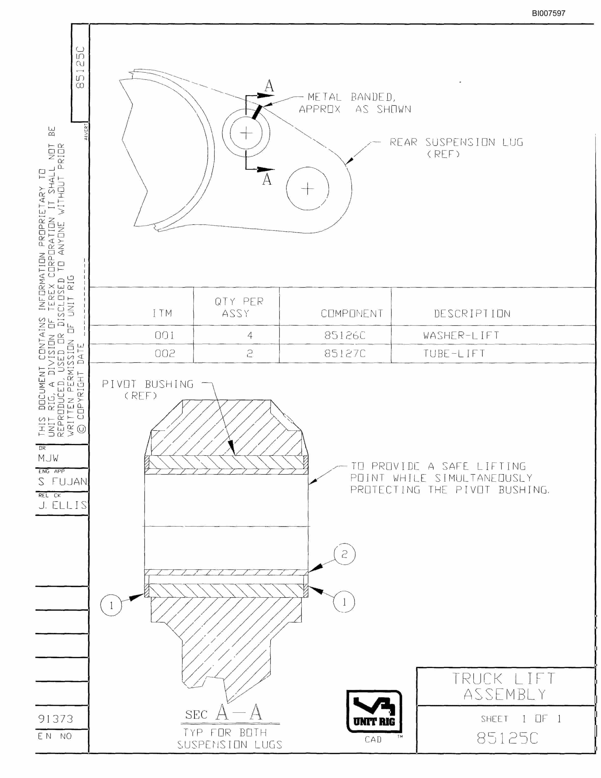 Bucyrus MT-6300AC Parts Catalog BI007597-3