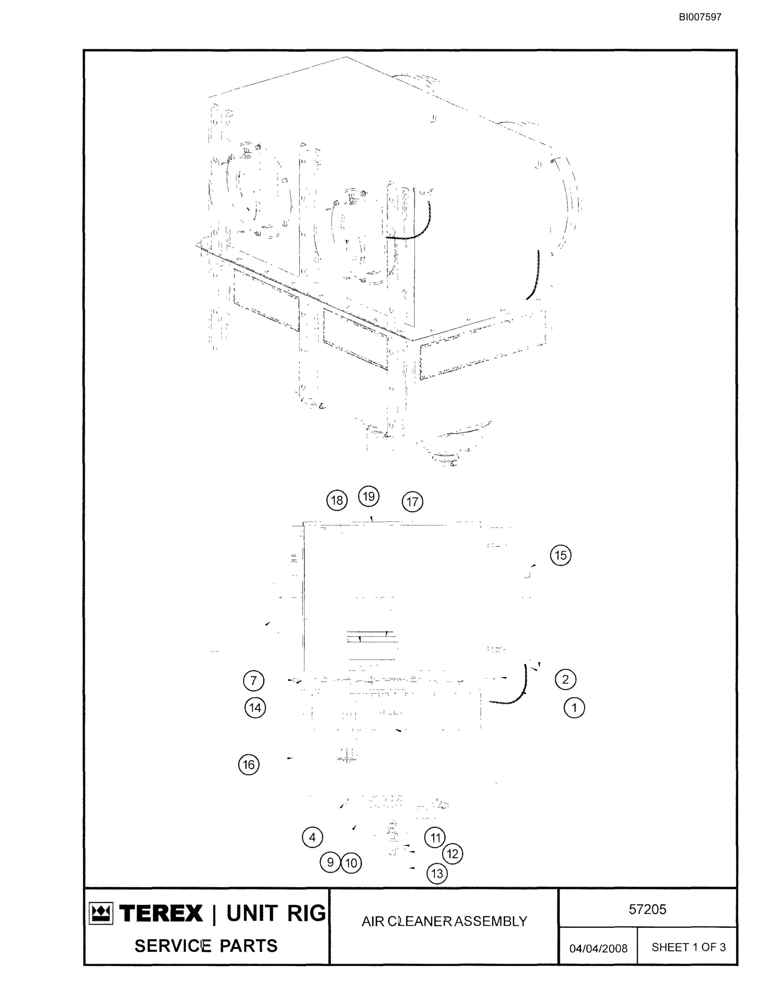 Bucyrus MT-6300AC Parts Catalog BI007597-5