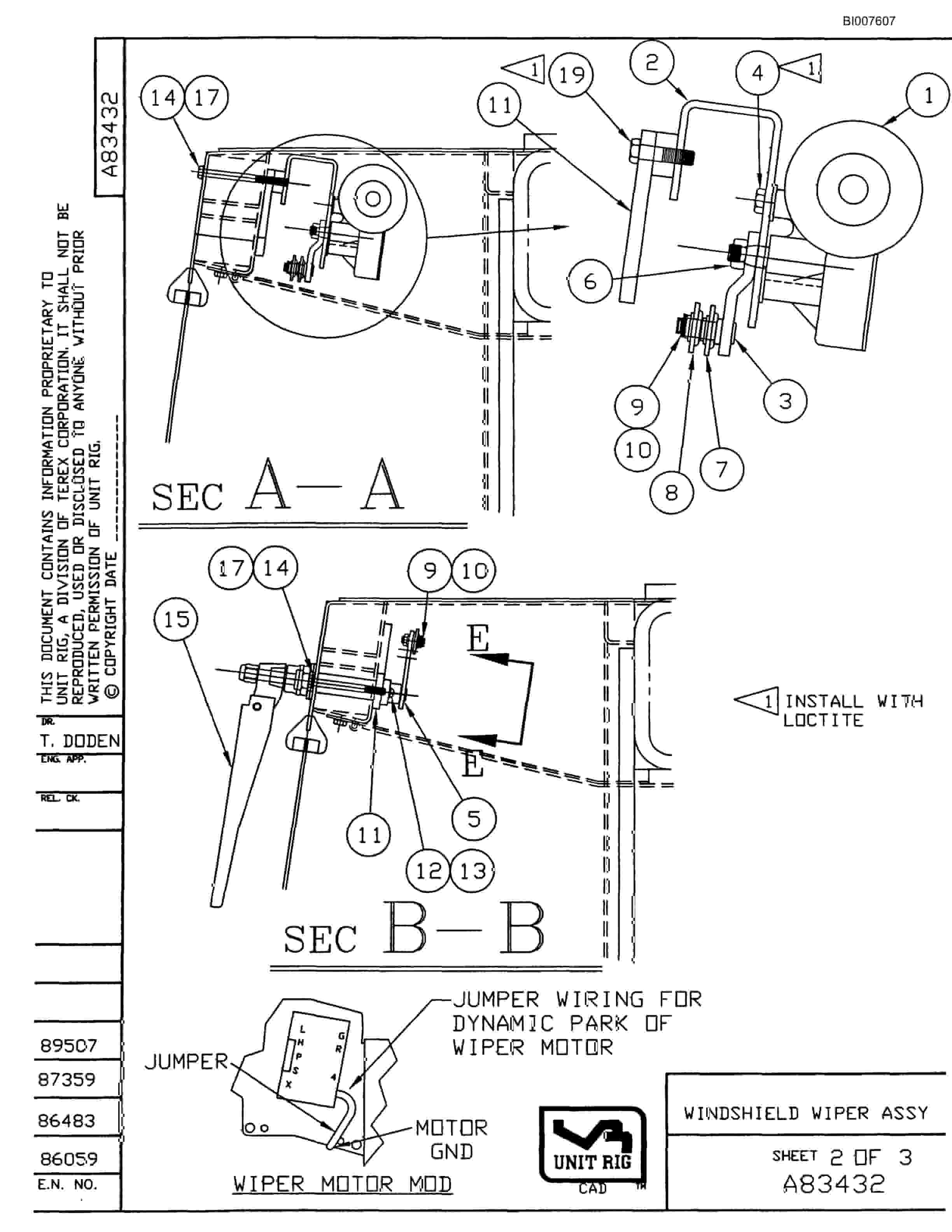Bucyrus MT-6300AC Parts Catalog BI007607-2