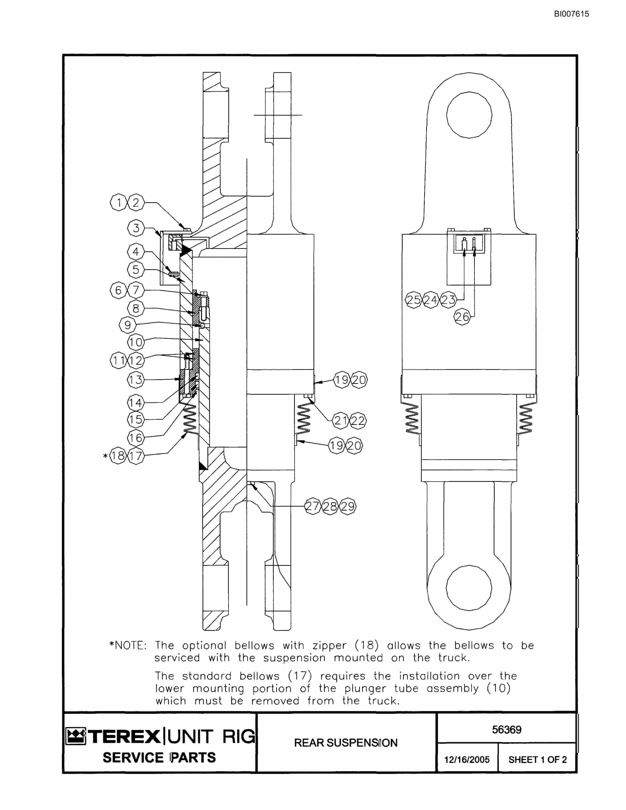 Bucyrus MT-6300AC Parts Catalog BI007615-4
