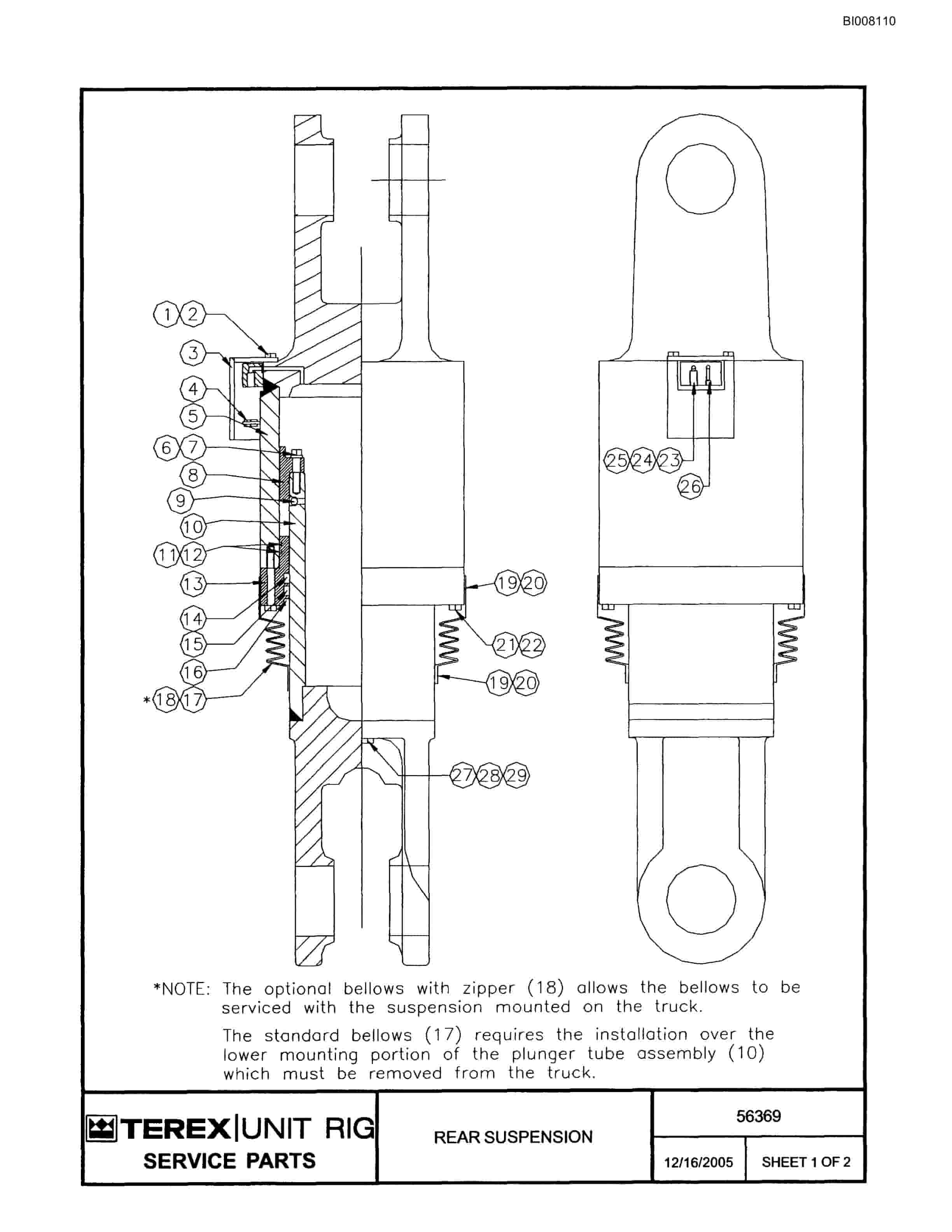 Bucyrus MT-6300AC Parts Catalog BI008110-4
