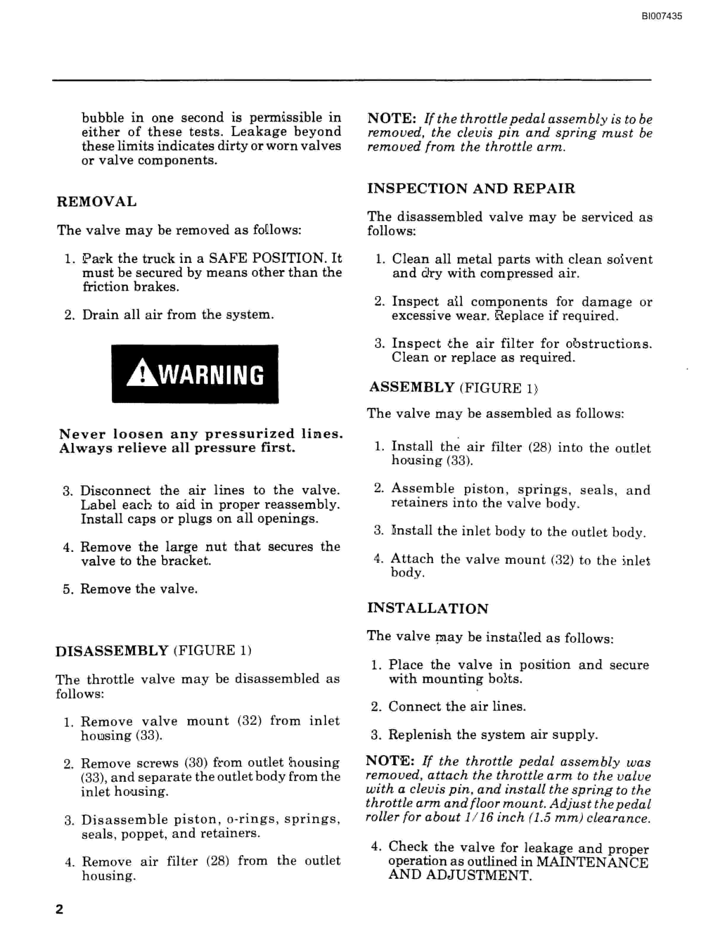 Bucyrus MT2120 Mechanical Technical Manual BI007435-3