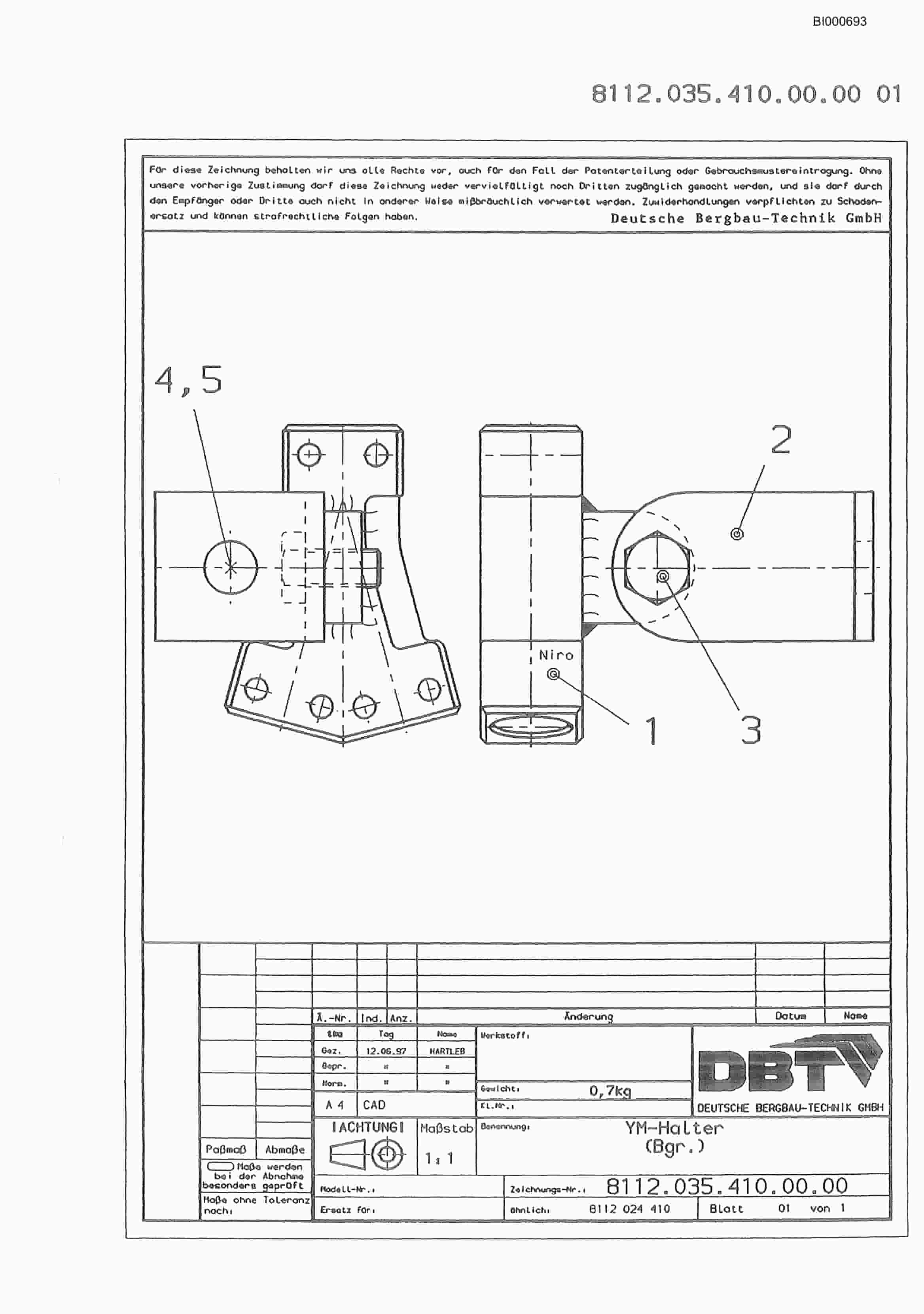 Bucyrus Peabody Harris Parts Catalog BI000693-5