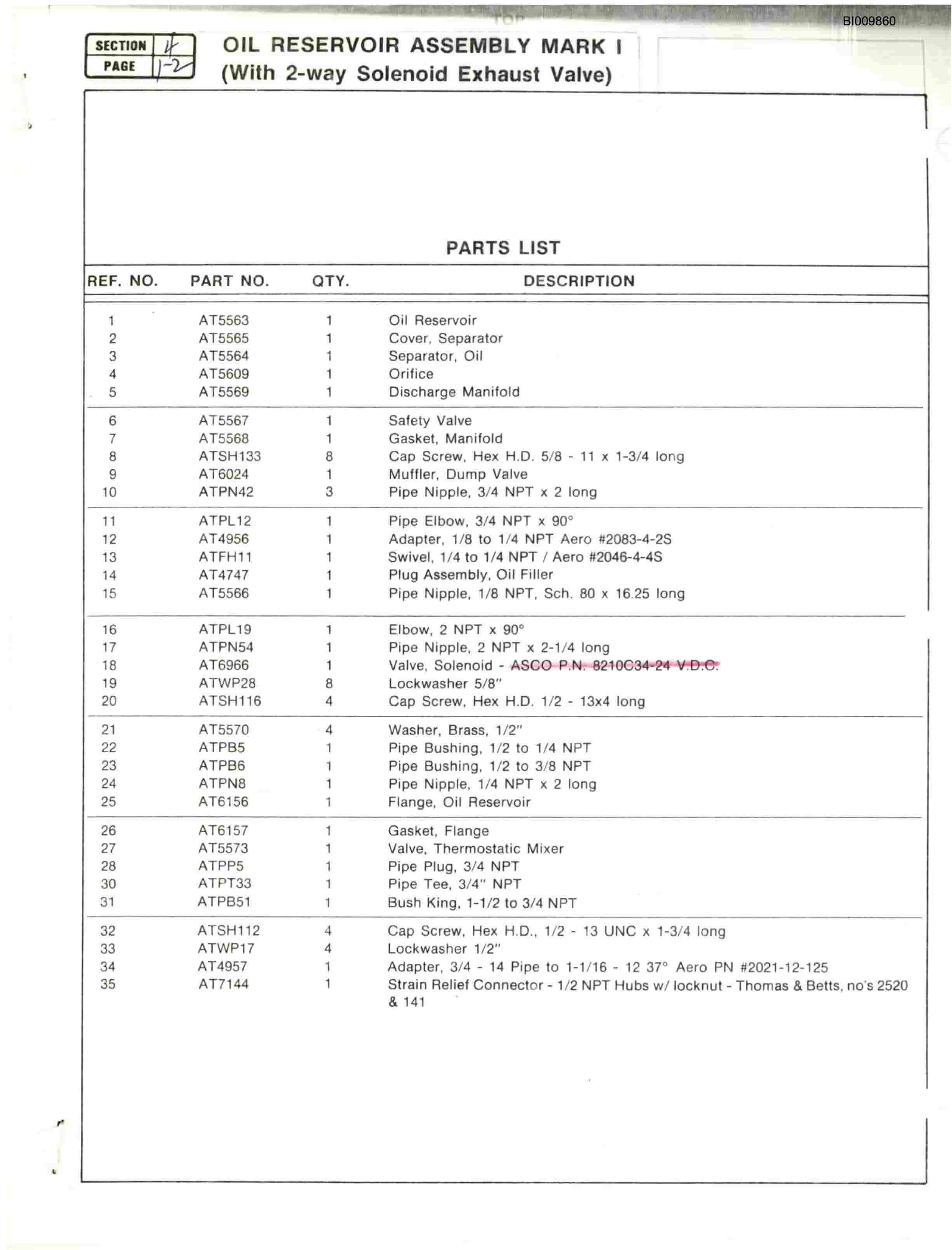 Bucyrus PHP1 Hydra-Pac Parts Catalog BI009860-3