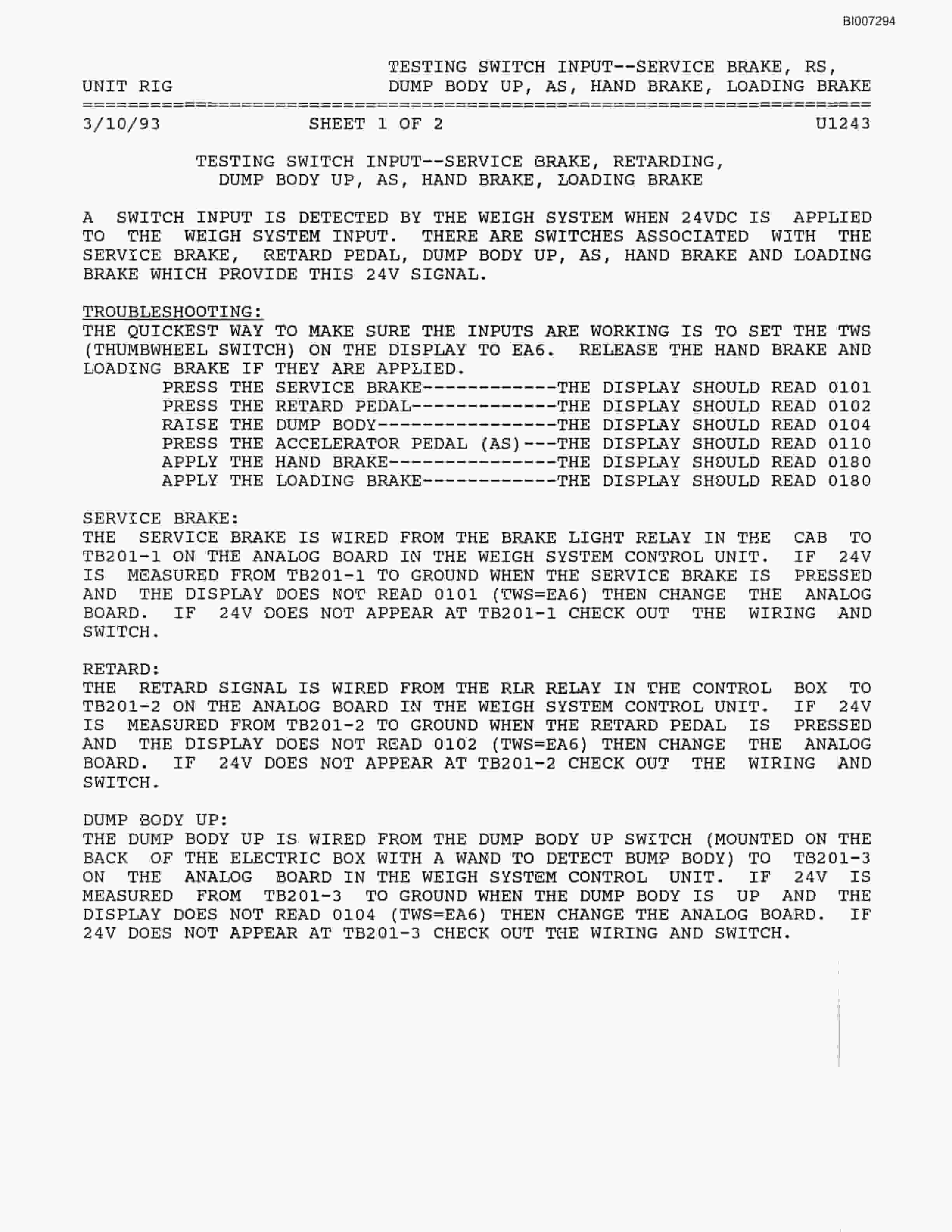 Bucyrus Qi-Dashan MT3600 Technical Manual BI007294-5